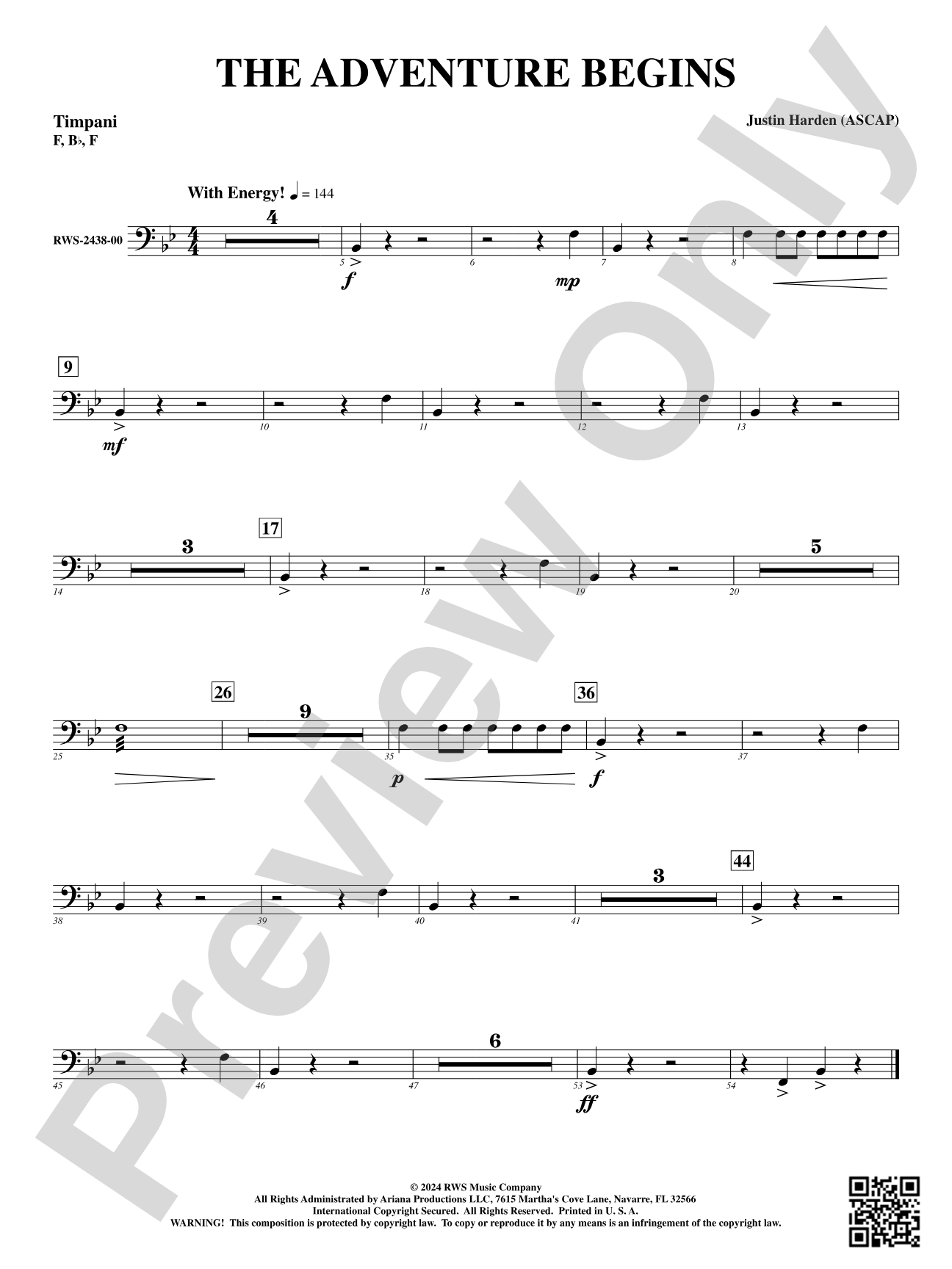 The Adventure Begins: Timpani