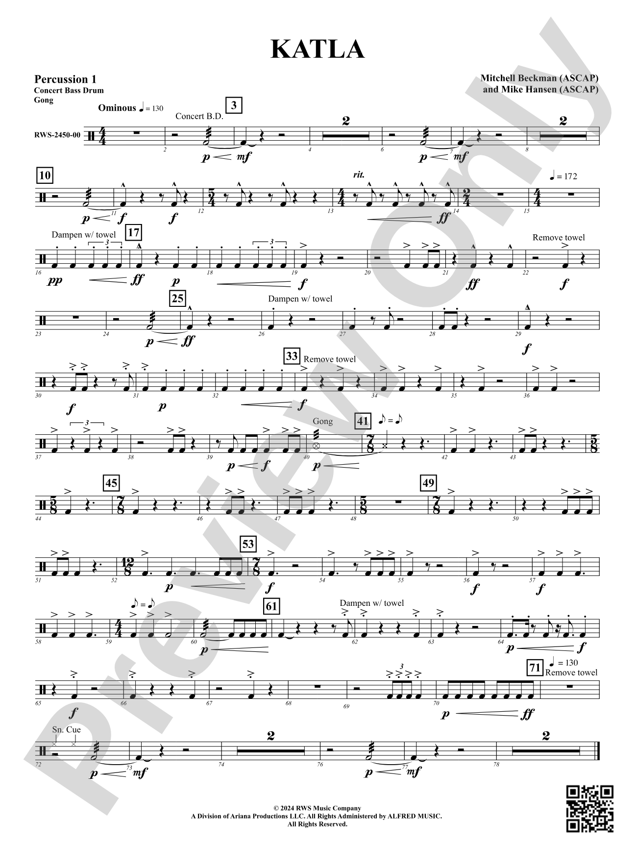 Katla: 1st Percussion