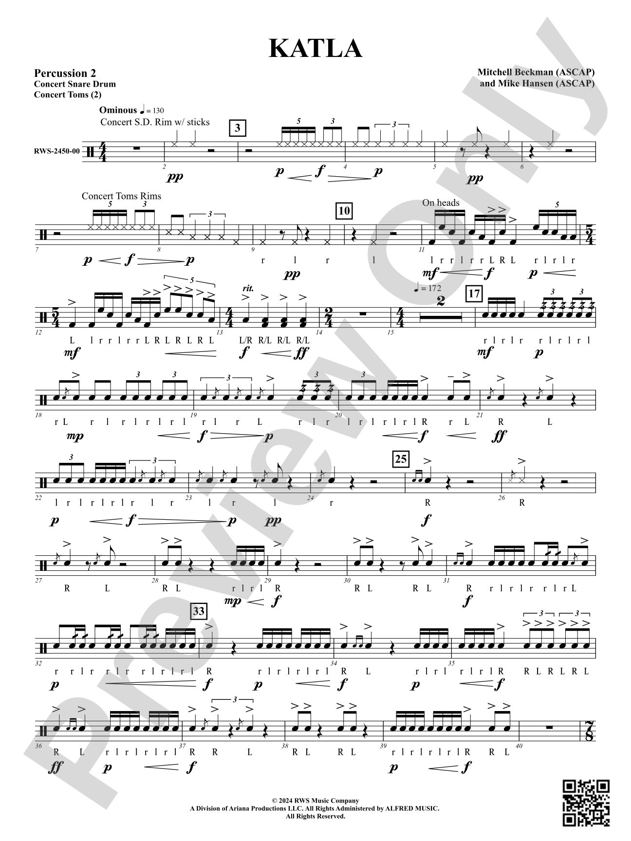 Katla: 2nd Percussion
