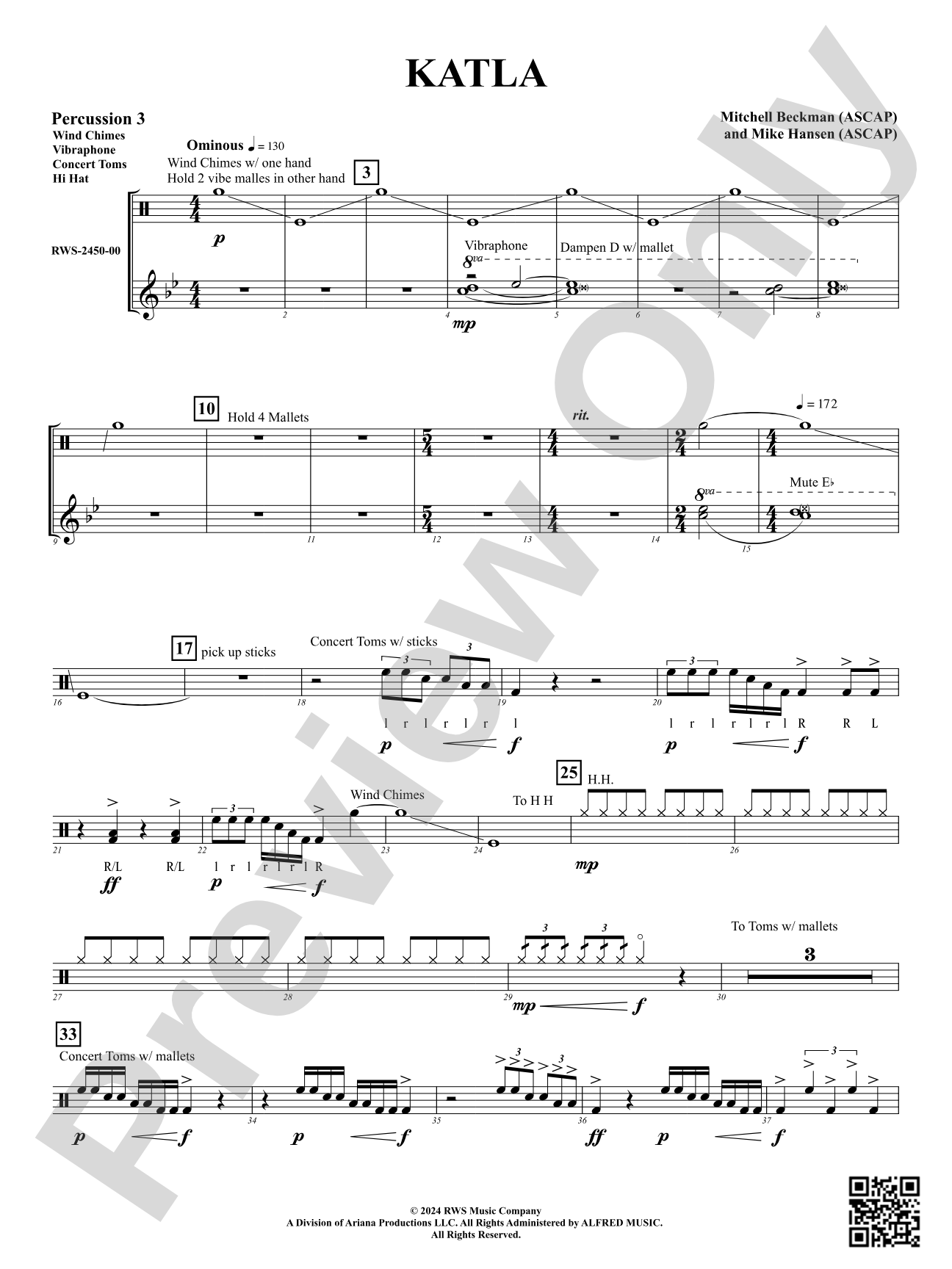 Katla: 3rd Percussion