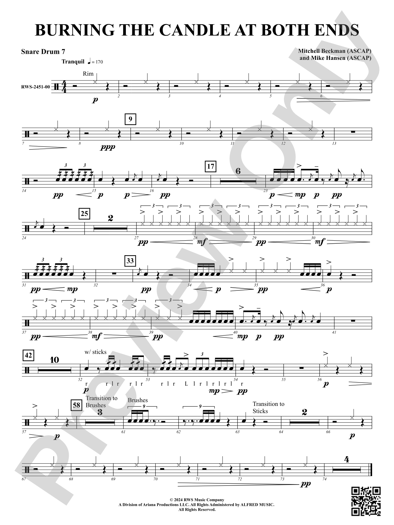 Burning The Candle At Both Ends: Snare Drum 7