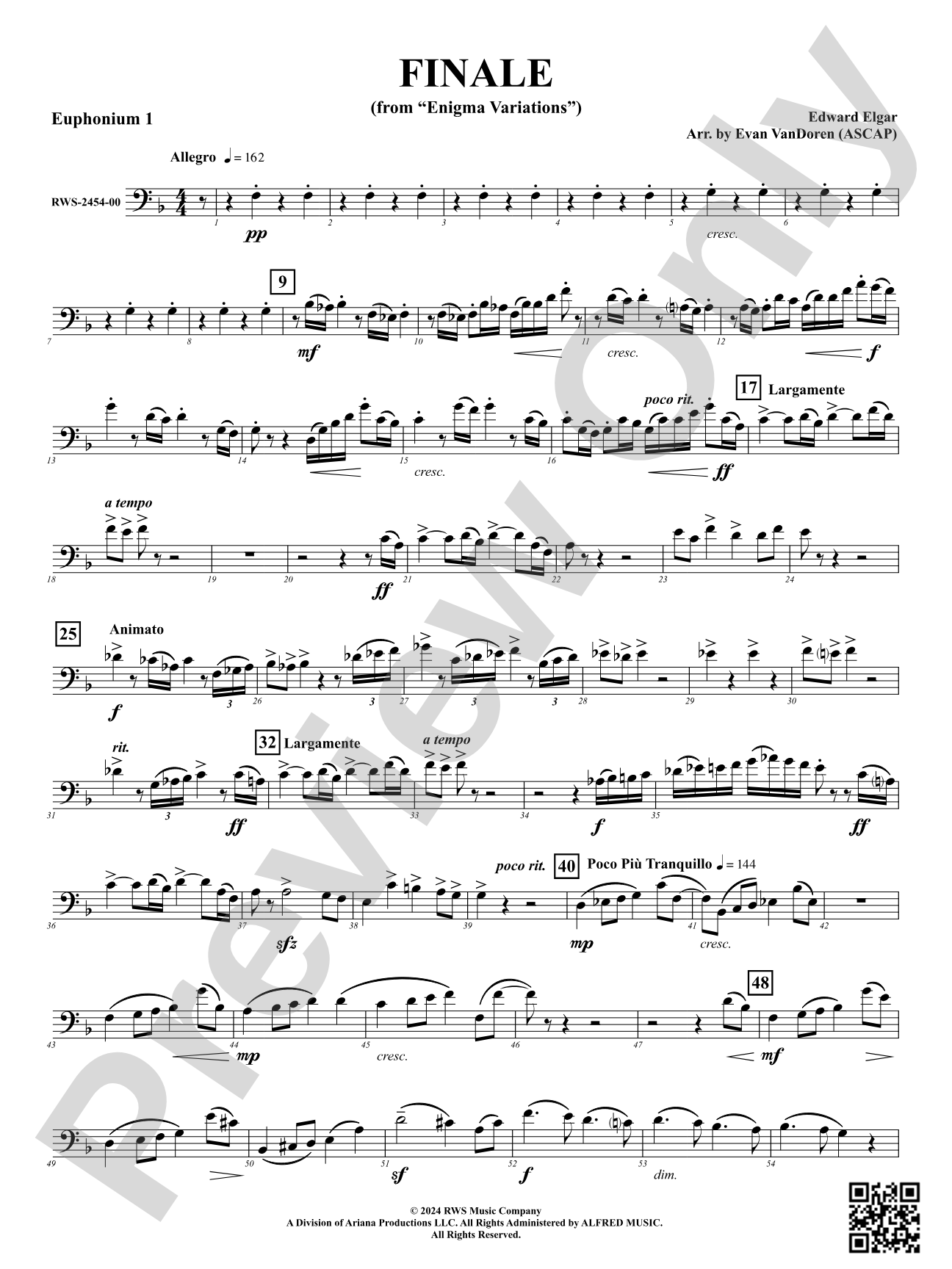 Finale (from "Enigma Variations"): Baritone B.C.