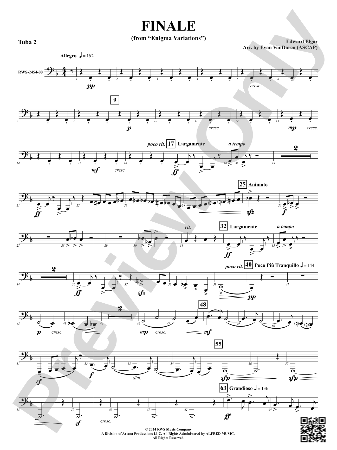 Finale (from "Enigma Variations"): 2nd Tuba