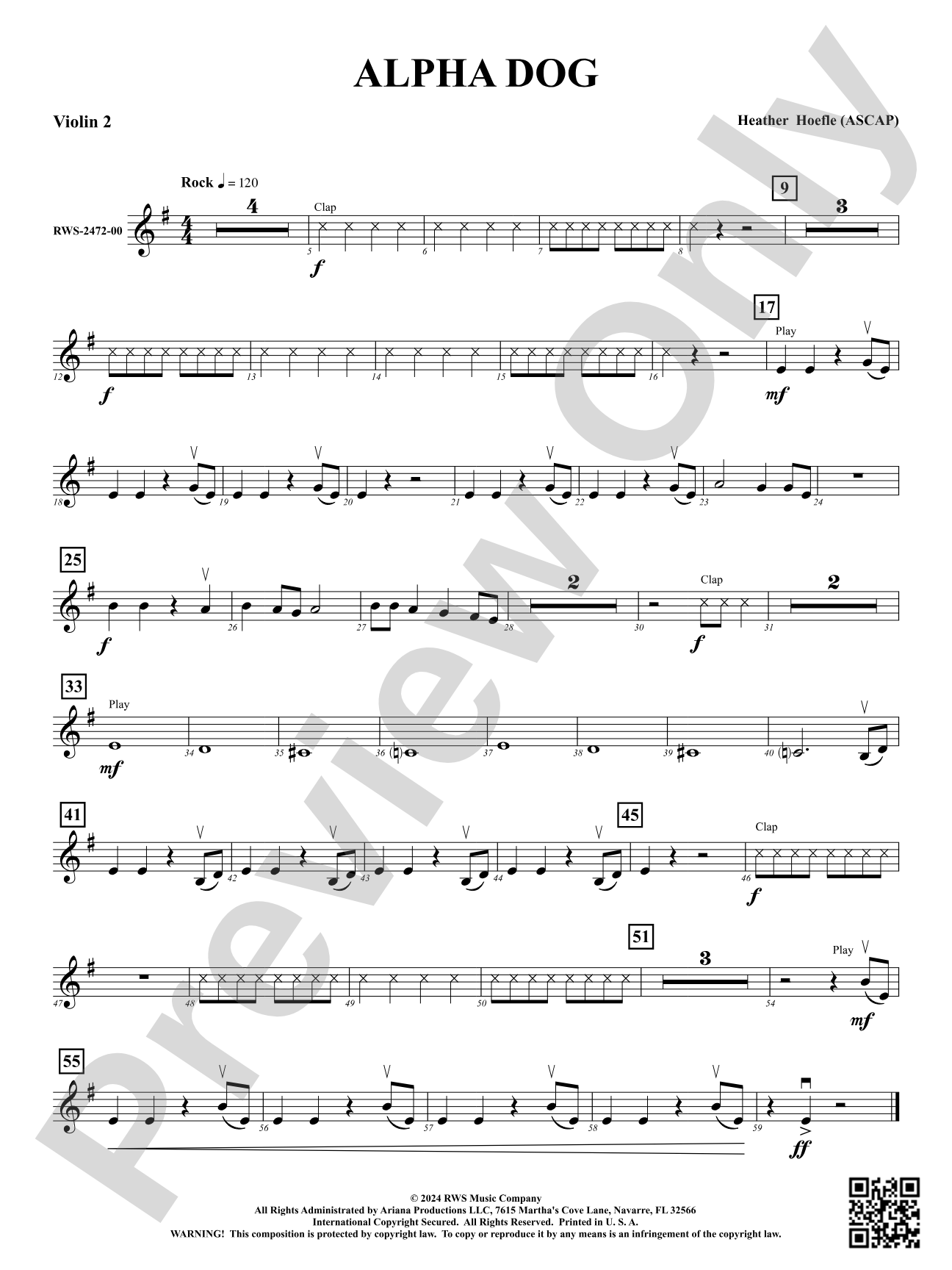 Alpha Dog: 2nd Violin