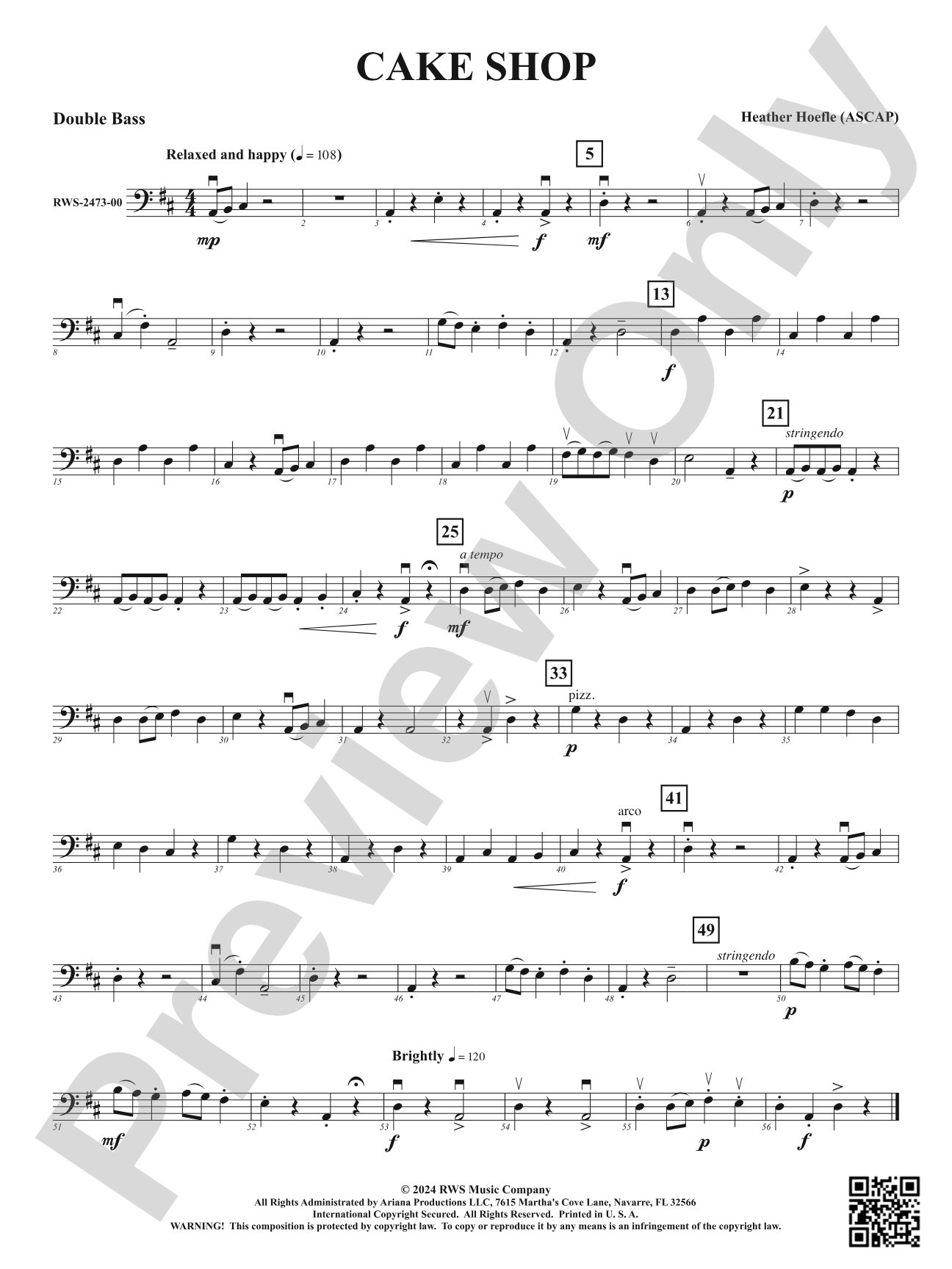 Cake Shop: String Bass