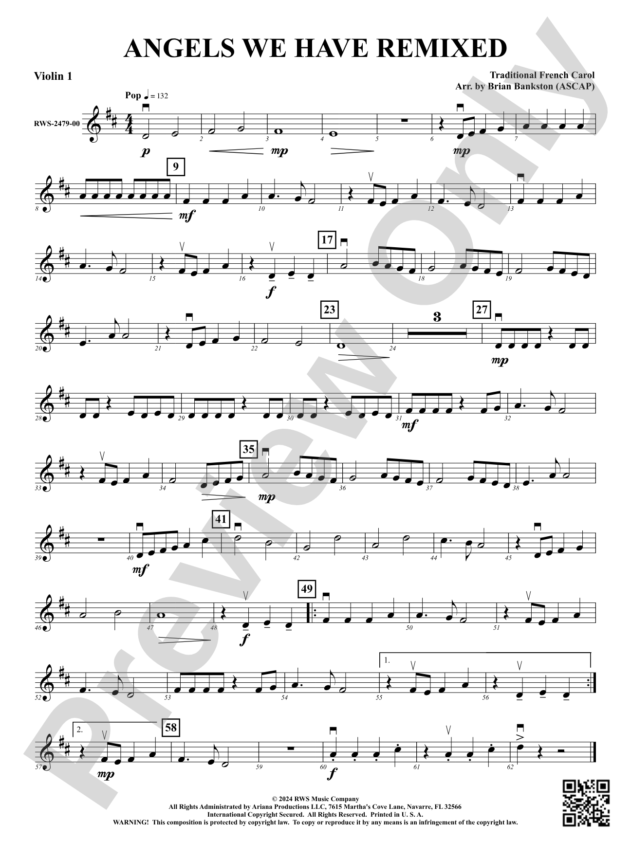 Angels We Have Remixed: 1st Violin