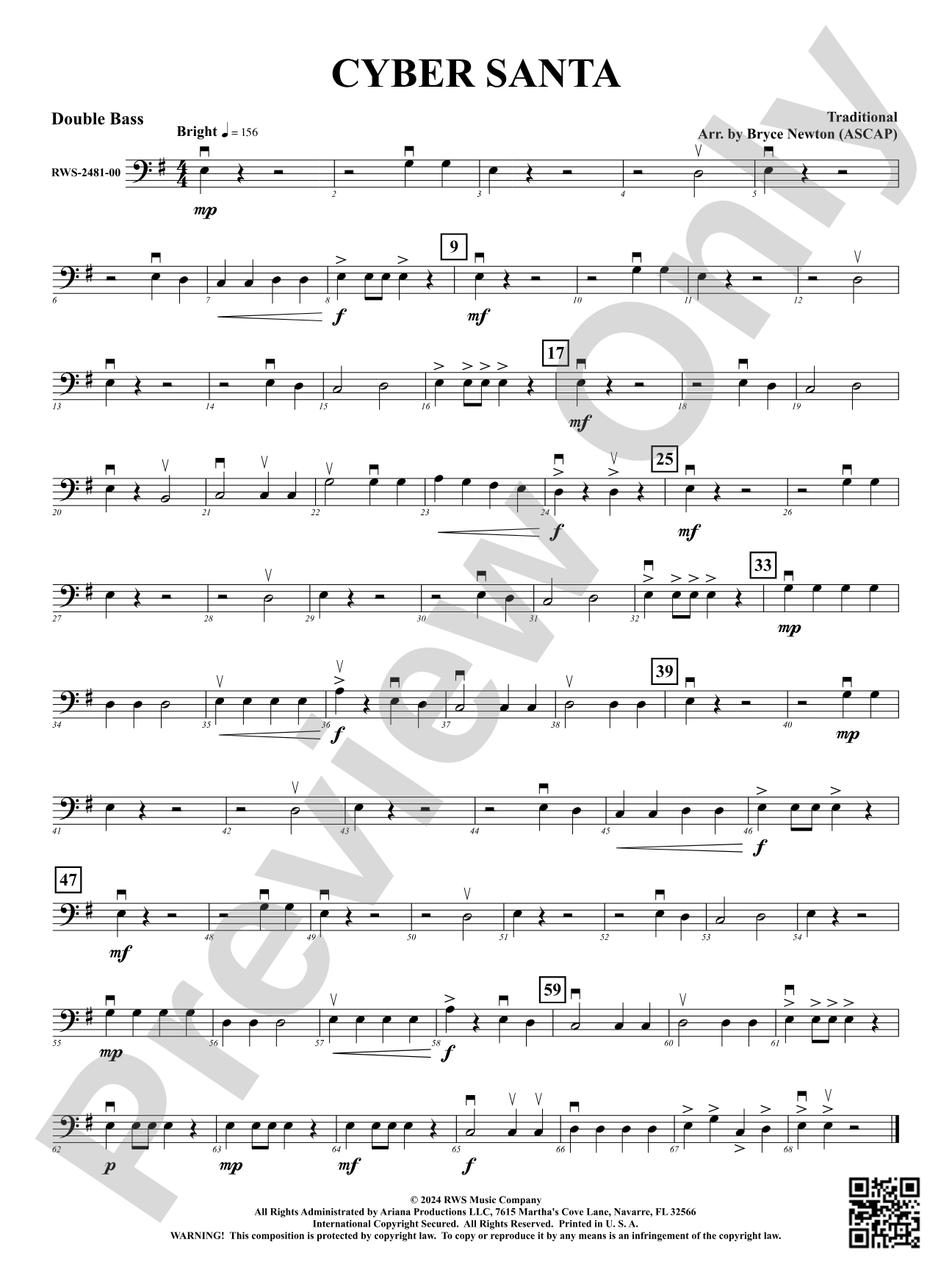 Cyber Santa: String Bass