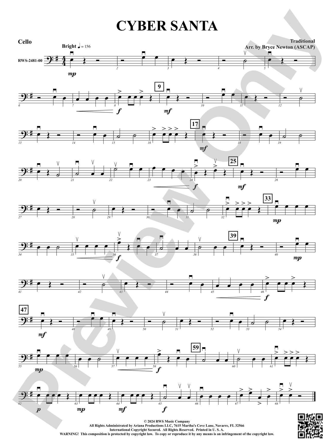 Cyber Santa: Cello