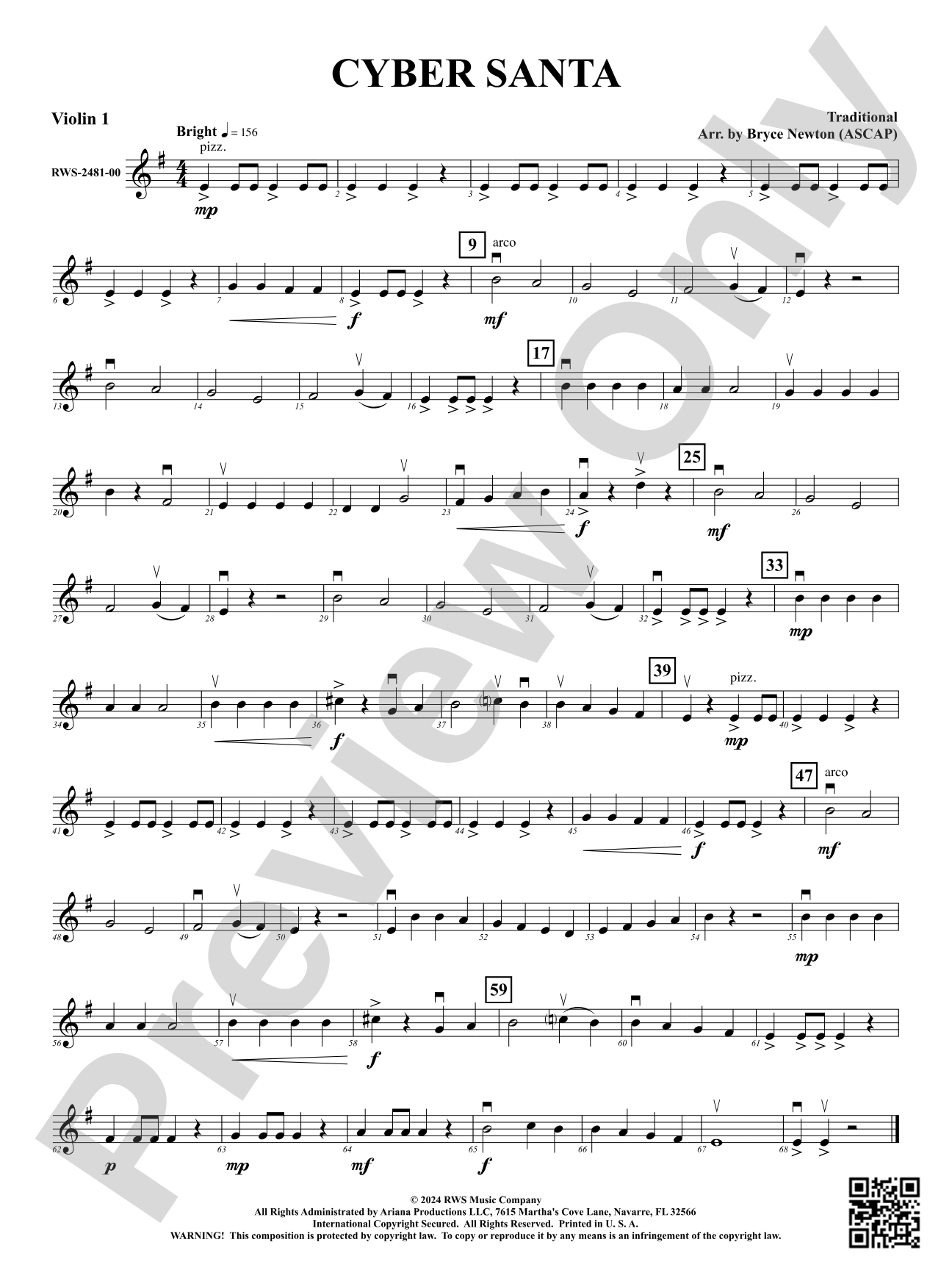 Cyber Santa: 1st Violin
