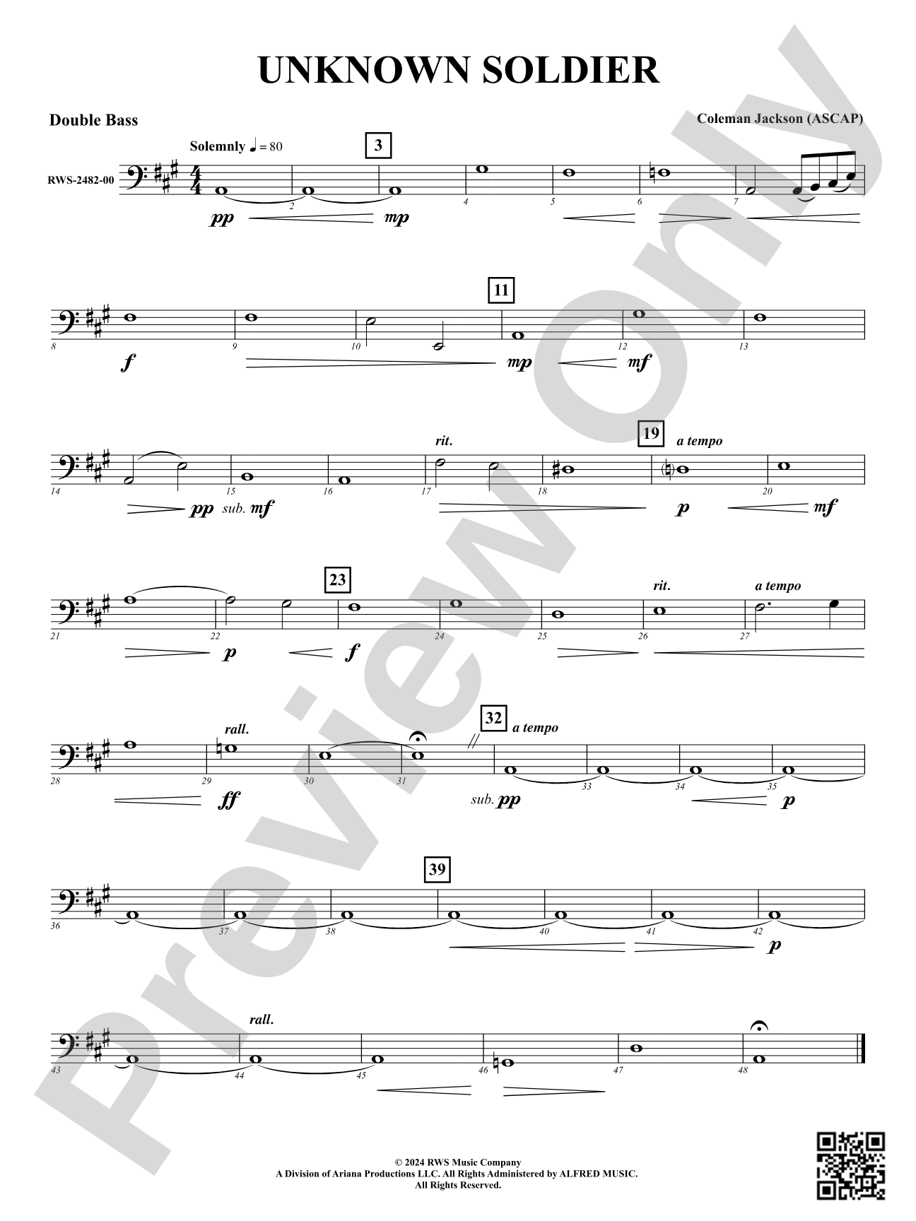 Unknown Soldier: String Bass