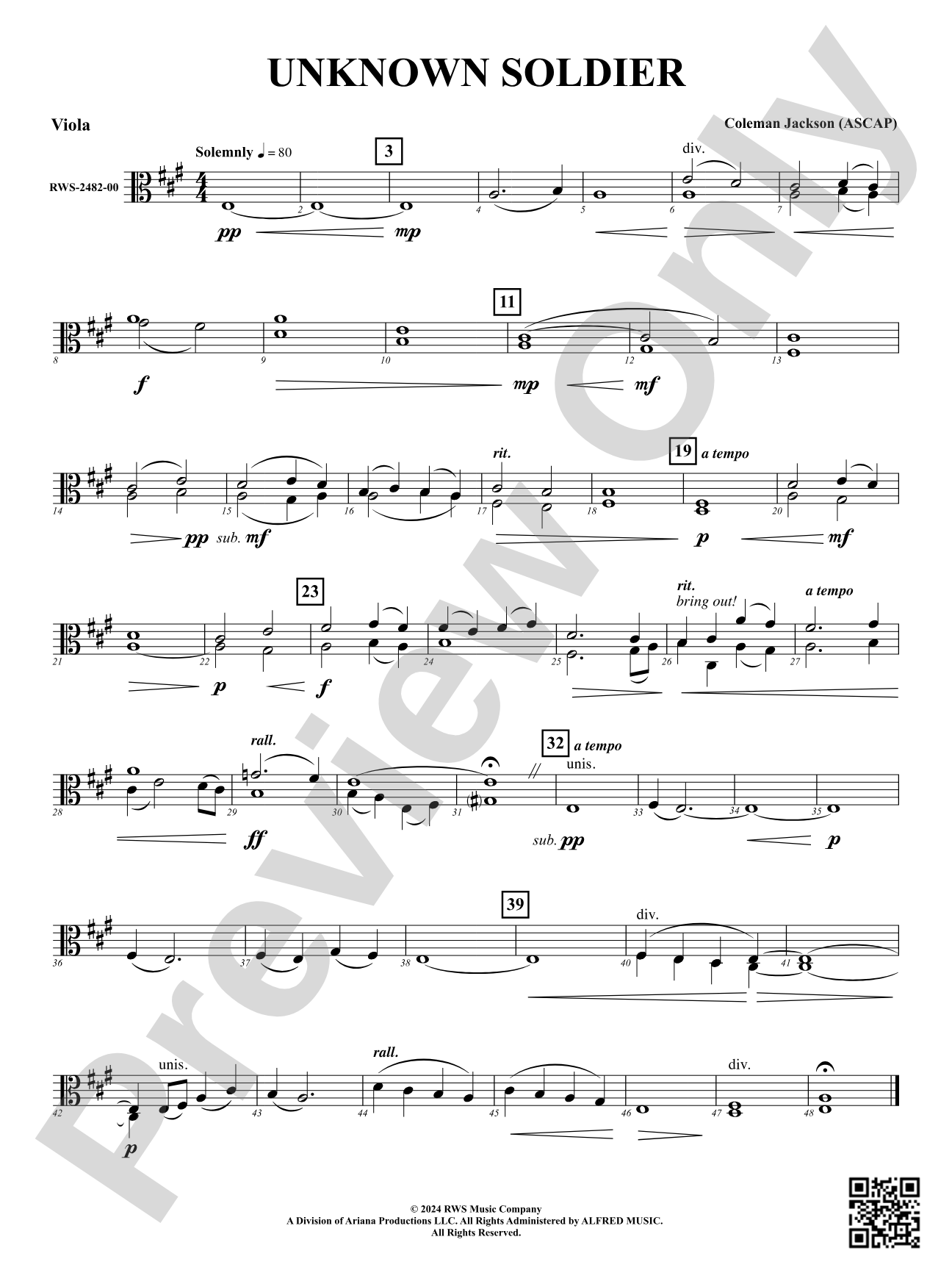 Unknown Soldier: Viola