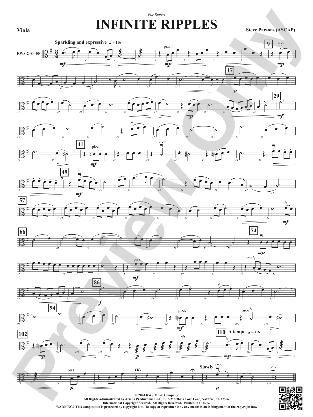 Infinite Ripples: Viola