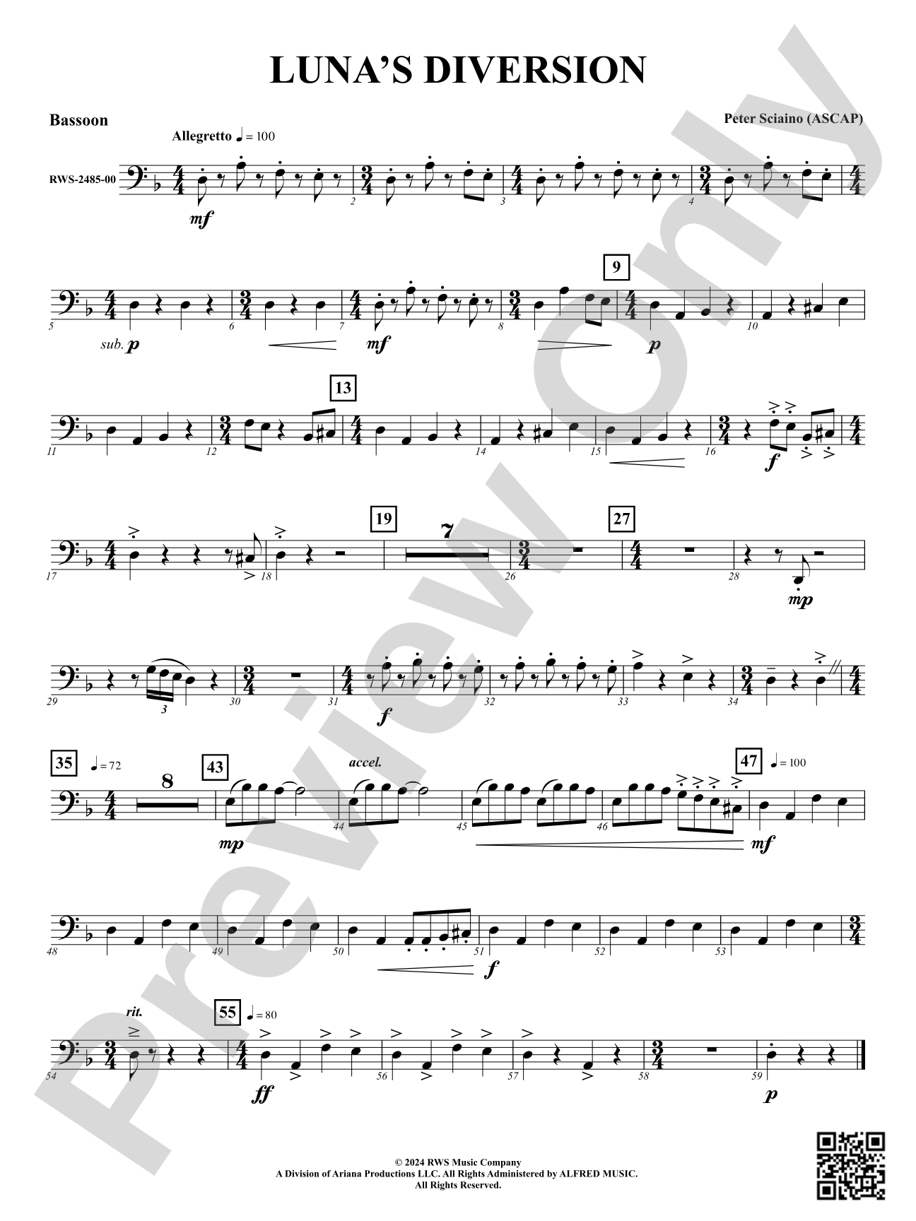 Luna's Diversion: Bassoon