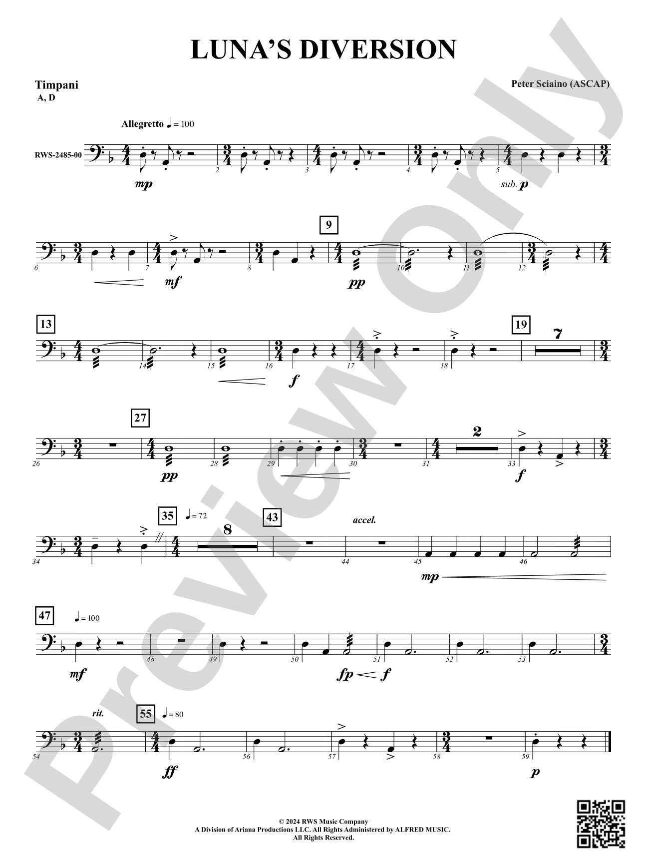 Luna's Diversion: Timpani