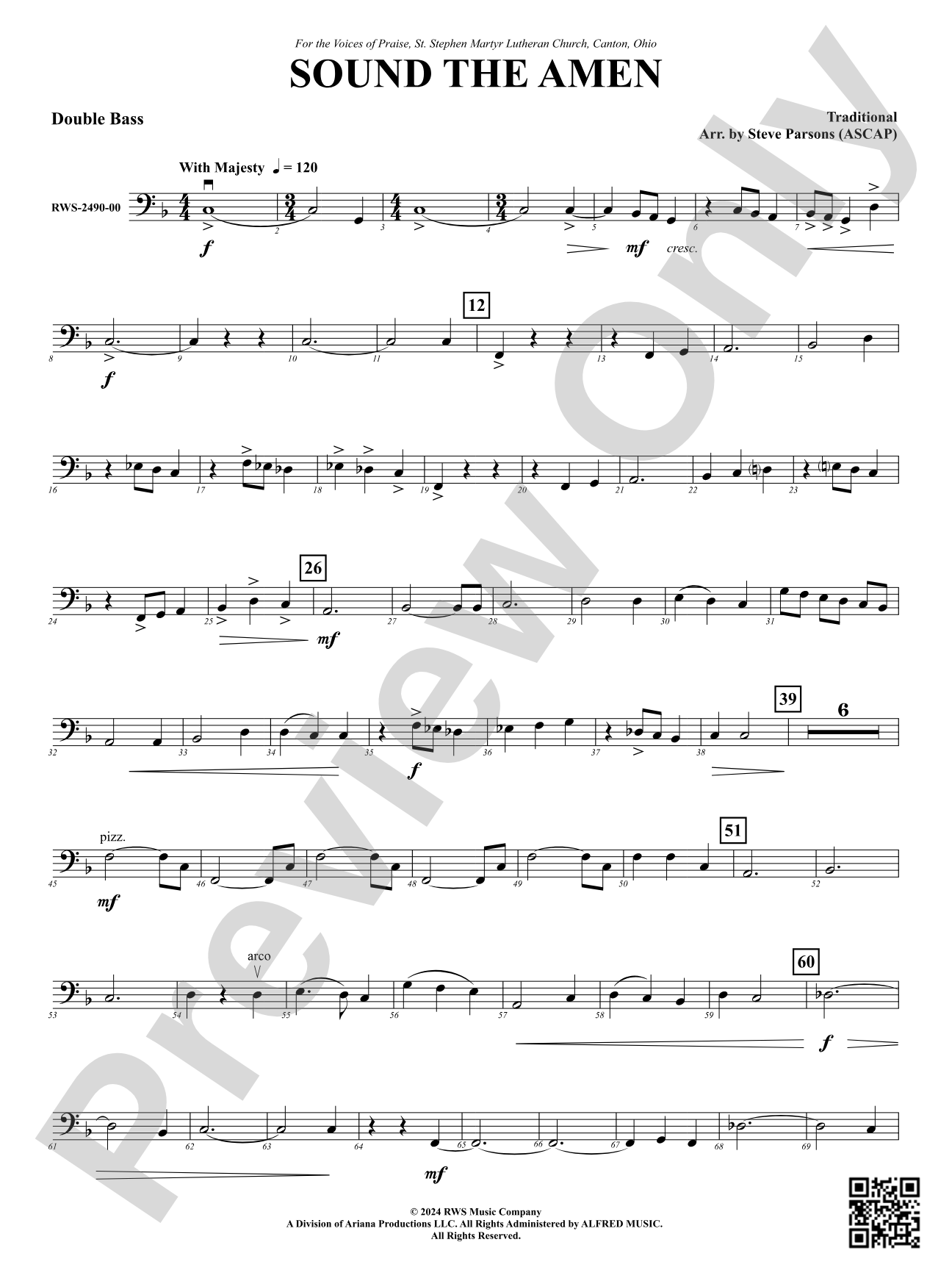 Sound the Amen: String Bass