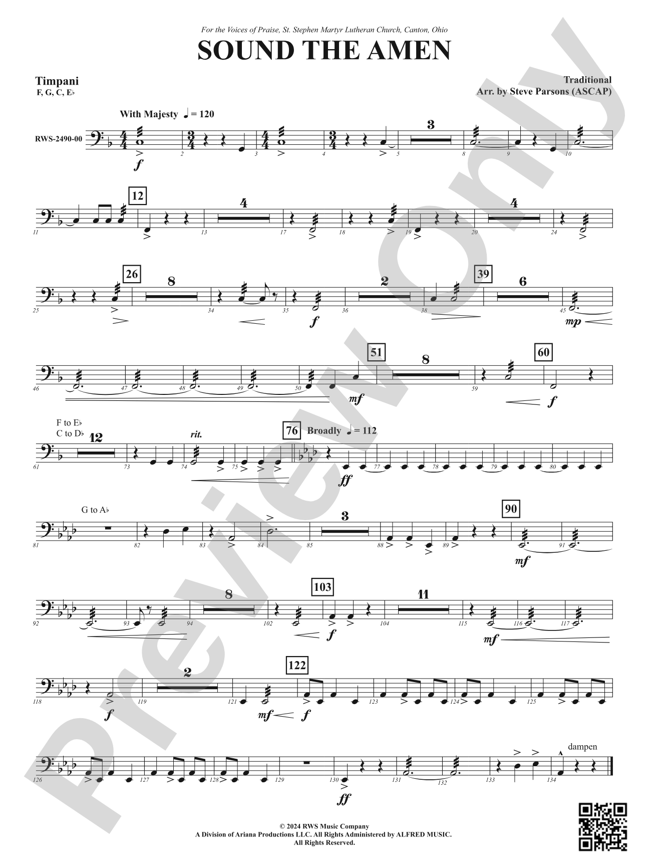 Sound the Amen: Timpani