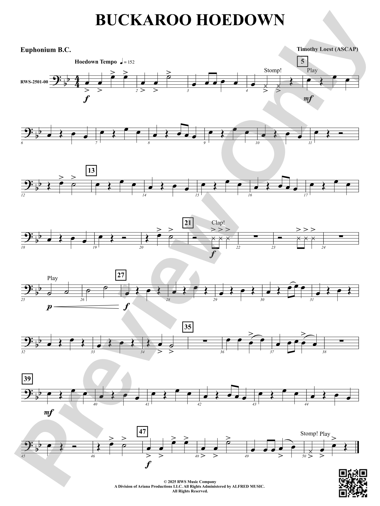 Buckaroo Hoedown: Euphonium B.C.
