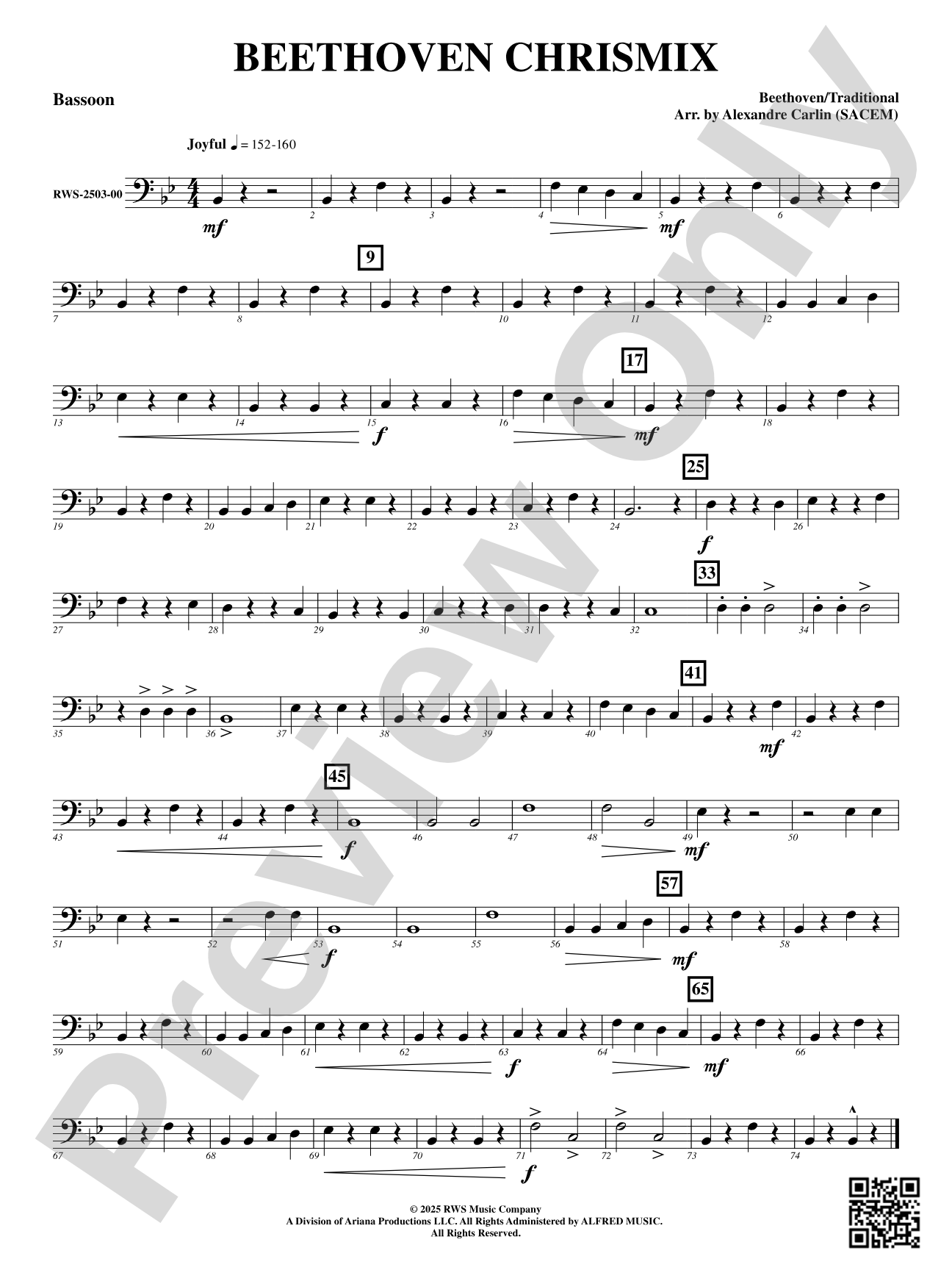 Beethoven Chrismix: Bassoon