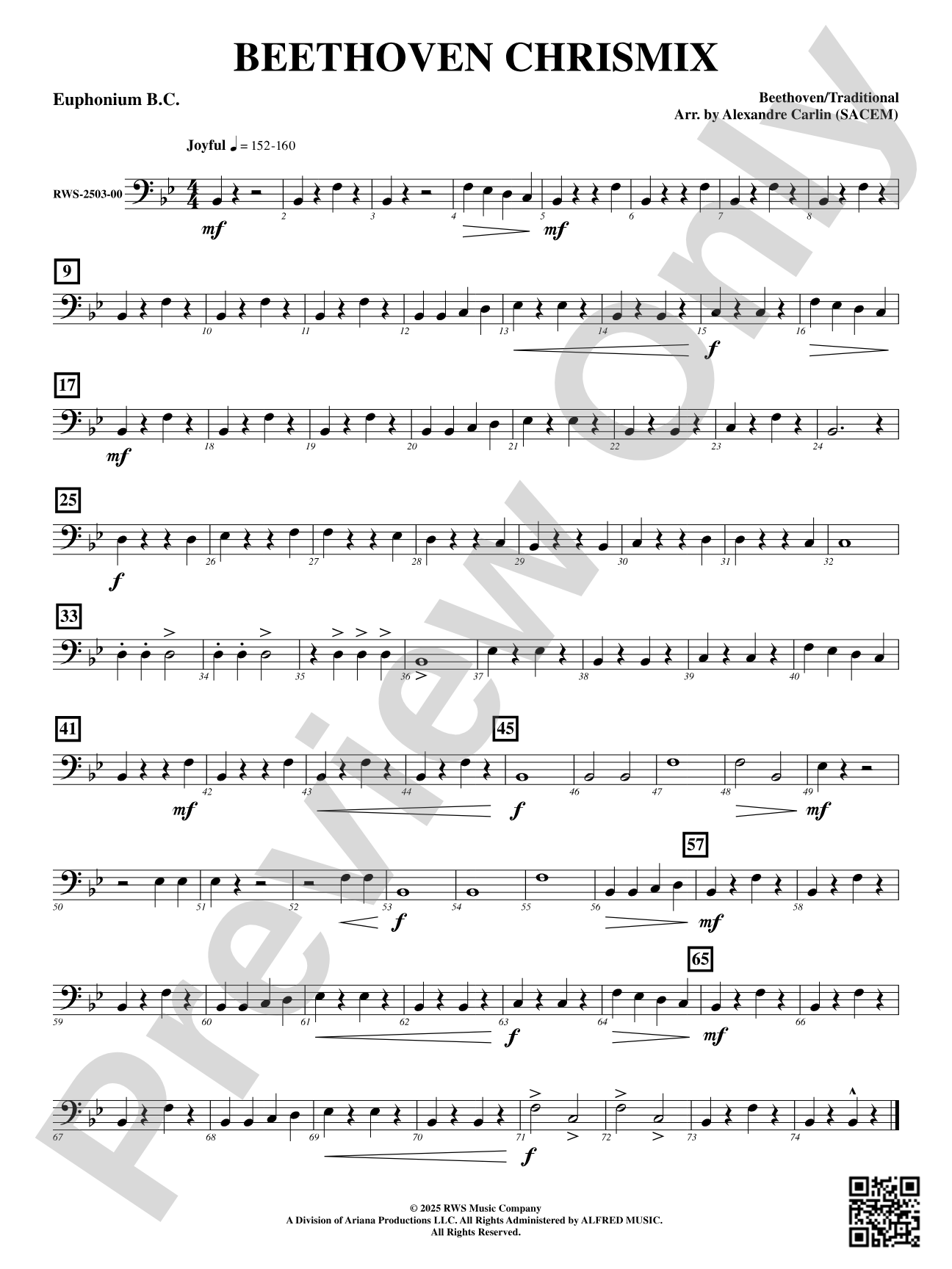 Beethoven Chrismix: Euphonium B.C.