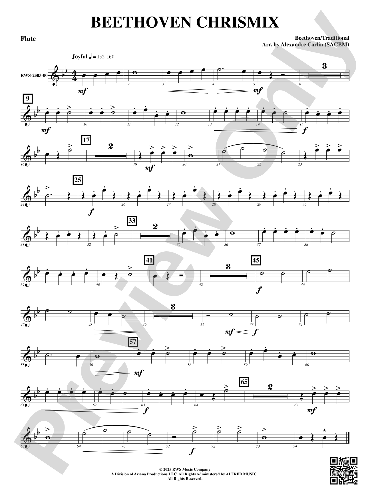 Beethoven Chrismix: Flute