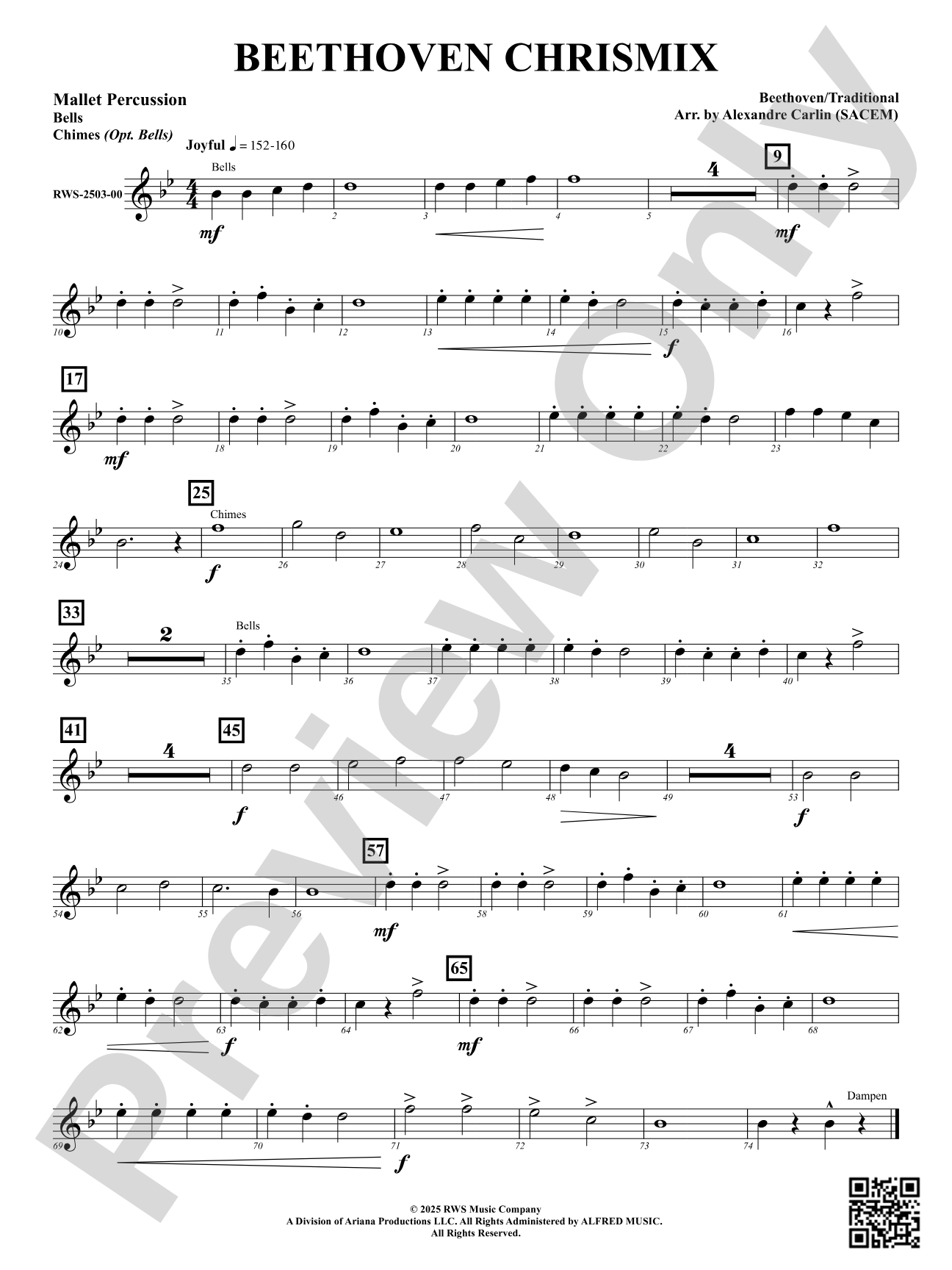 Beethoven Chrismix: Mallet Percussion