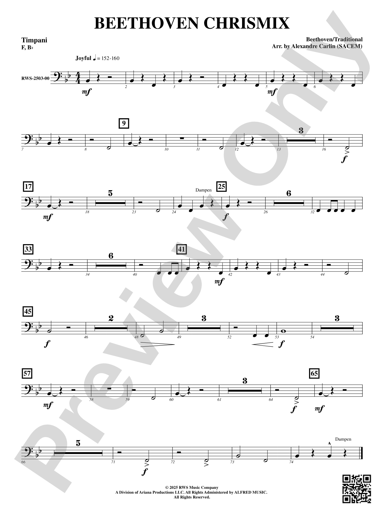 Beethoven Chrismix: Timpani