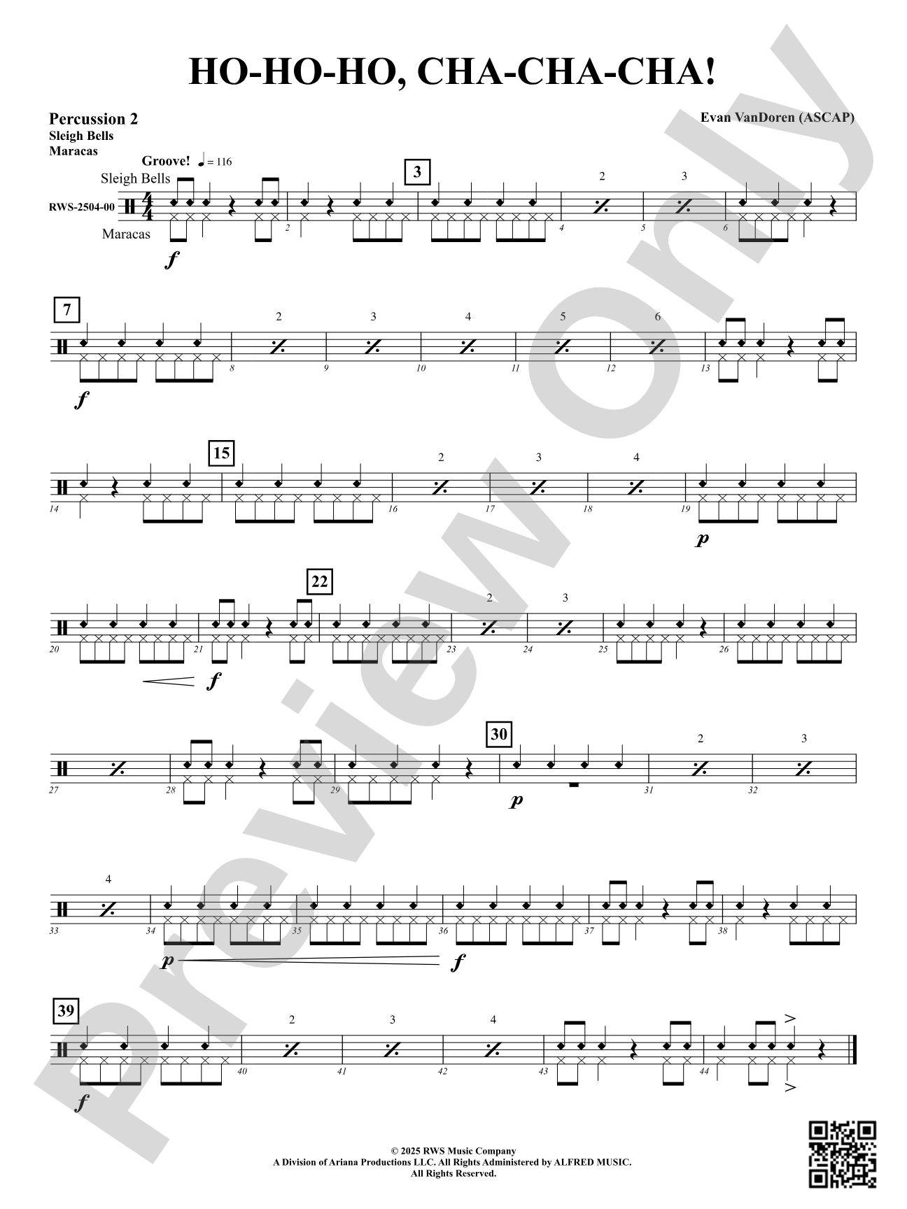 Ho-Ho-Ho, Cha-Cha-Cha!: 2nd Percussion