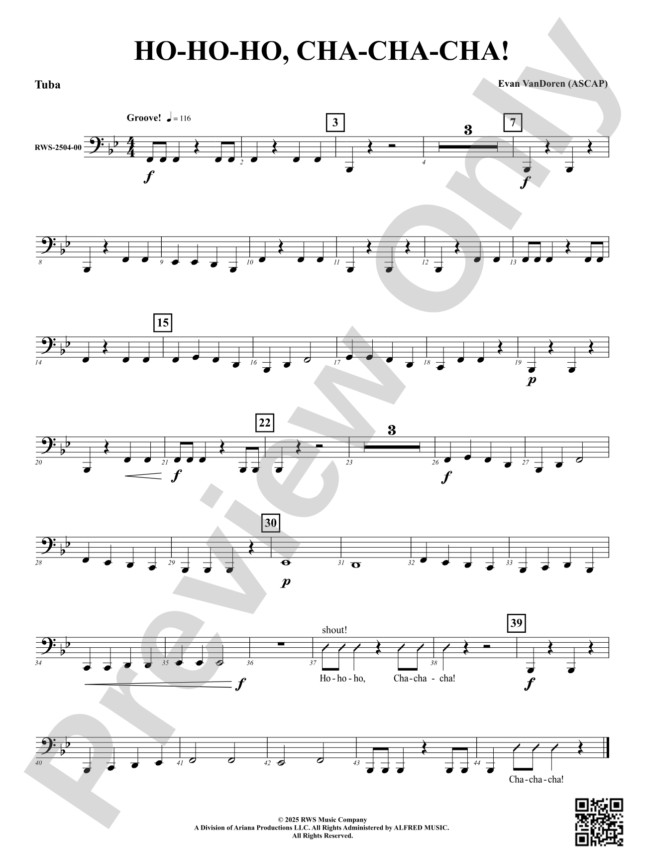 Ho-Ho-Ho, Cha-Cha-Cha!: Tuba