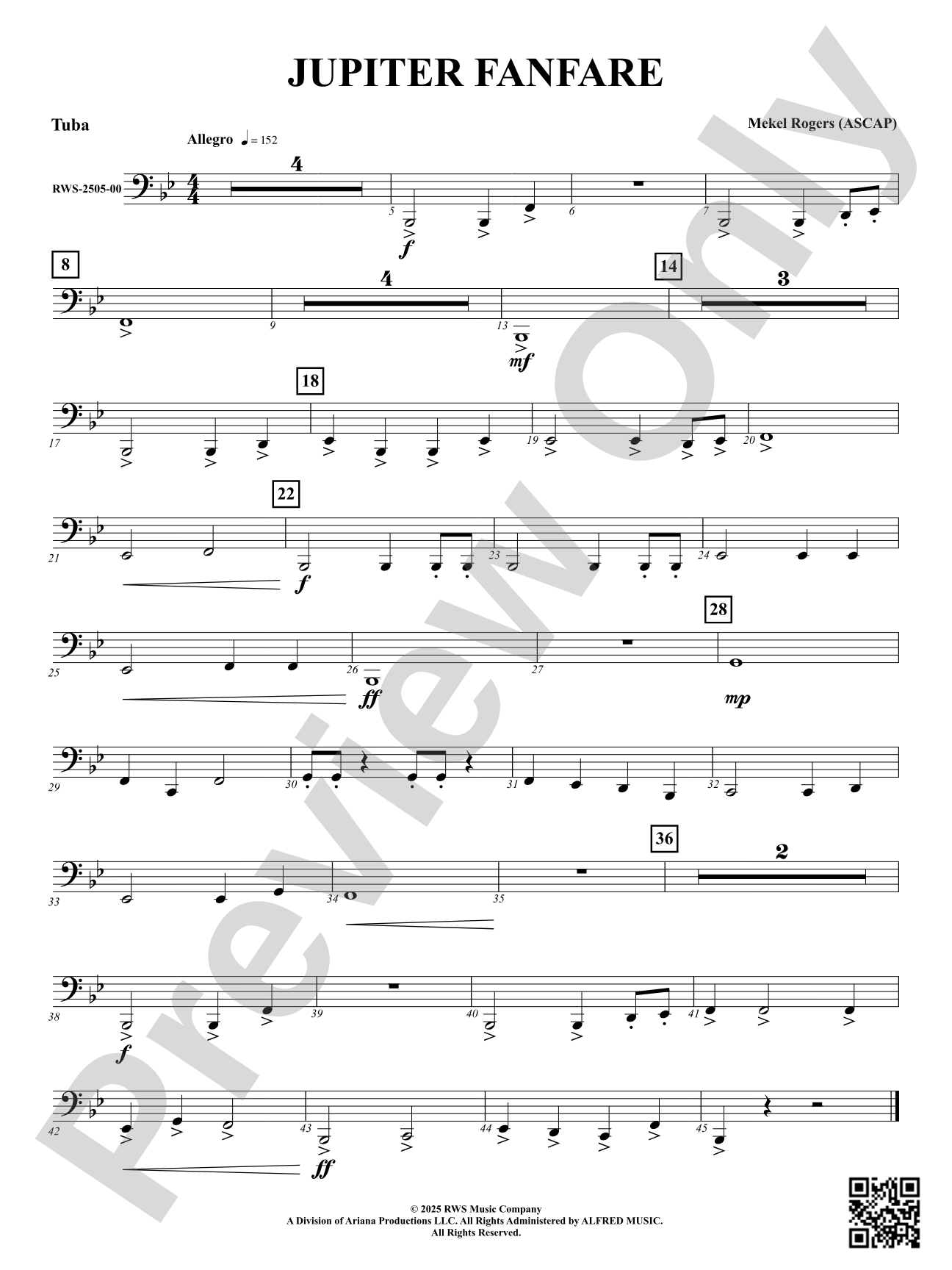 Jupiter Fanfare: Tuba