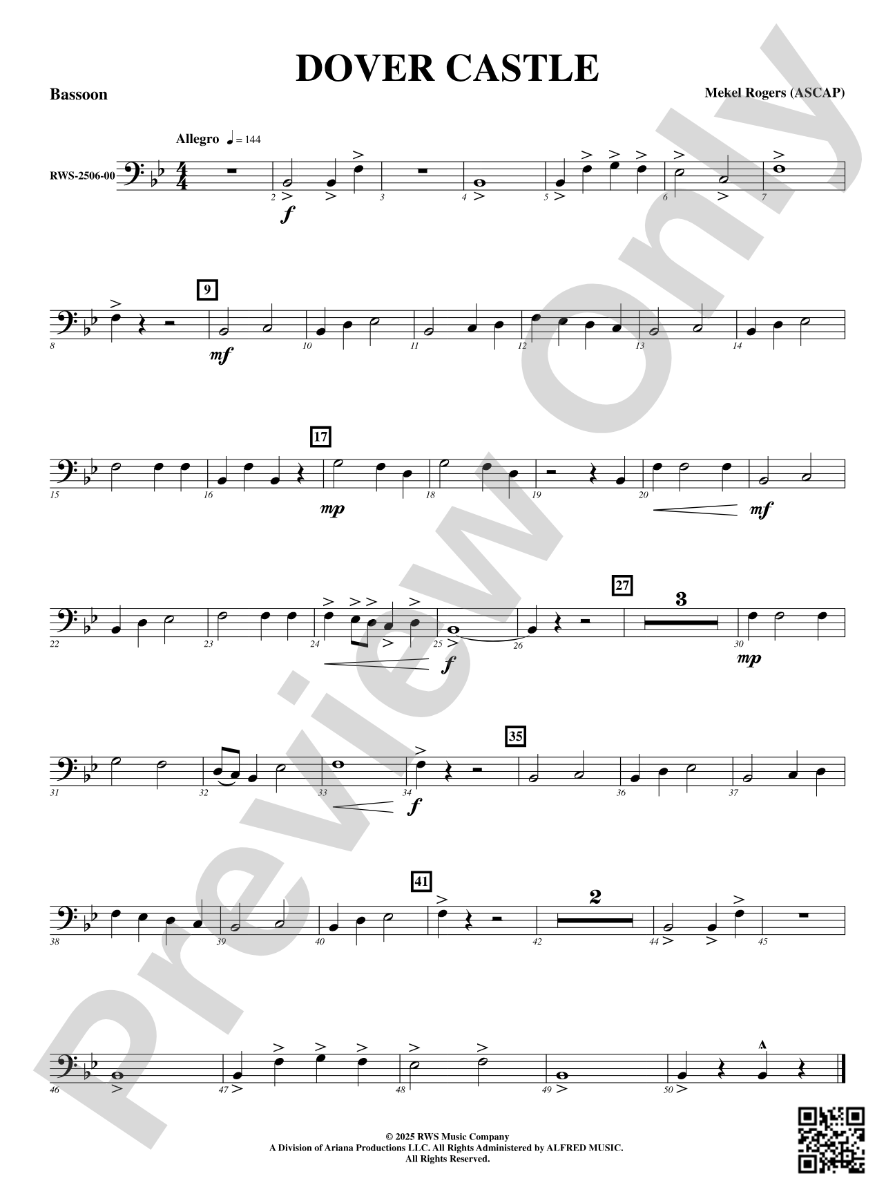 Dover Castle: Bassoon