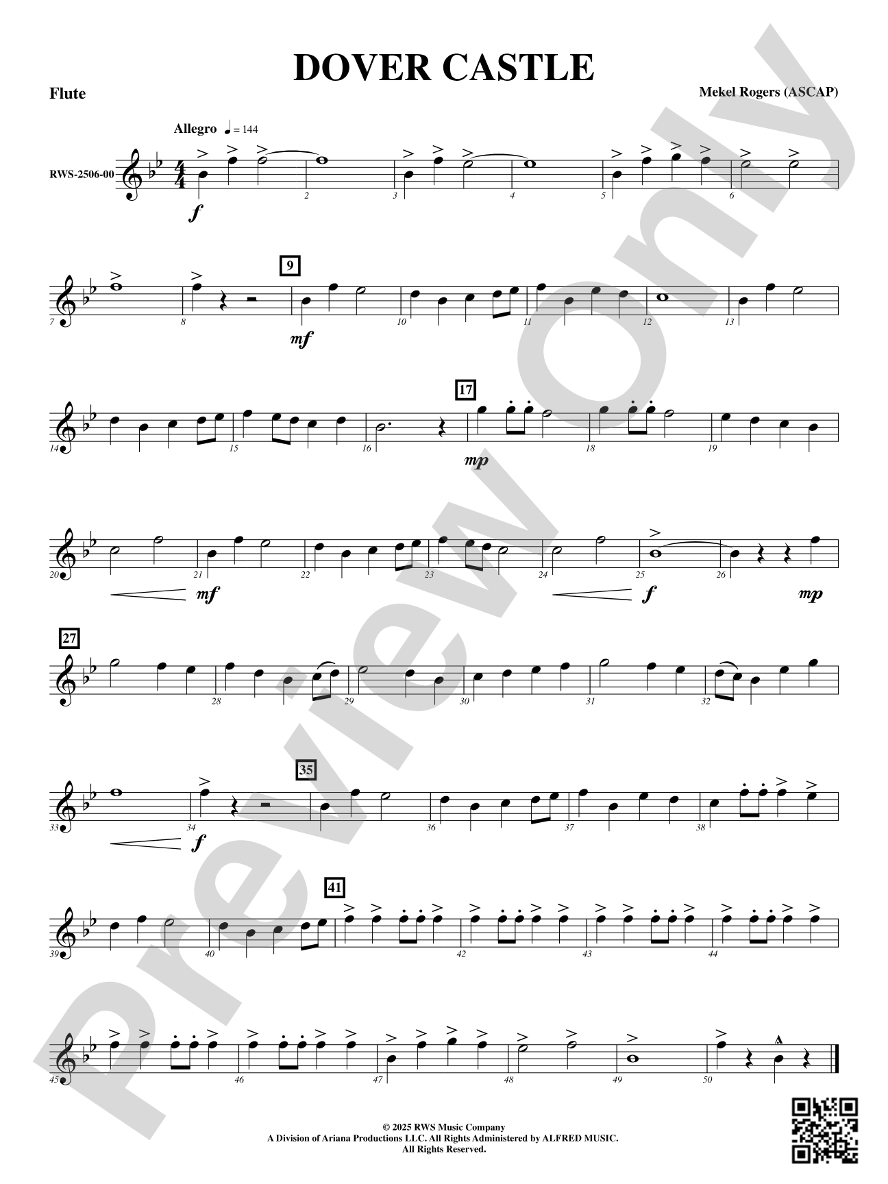 Dover Castle: Flute