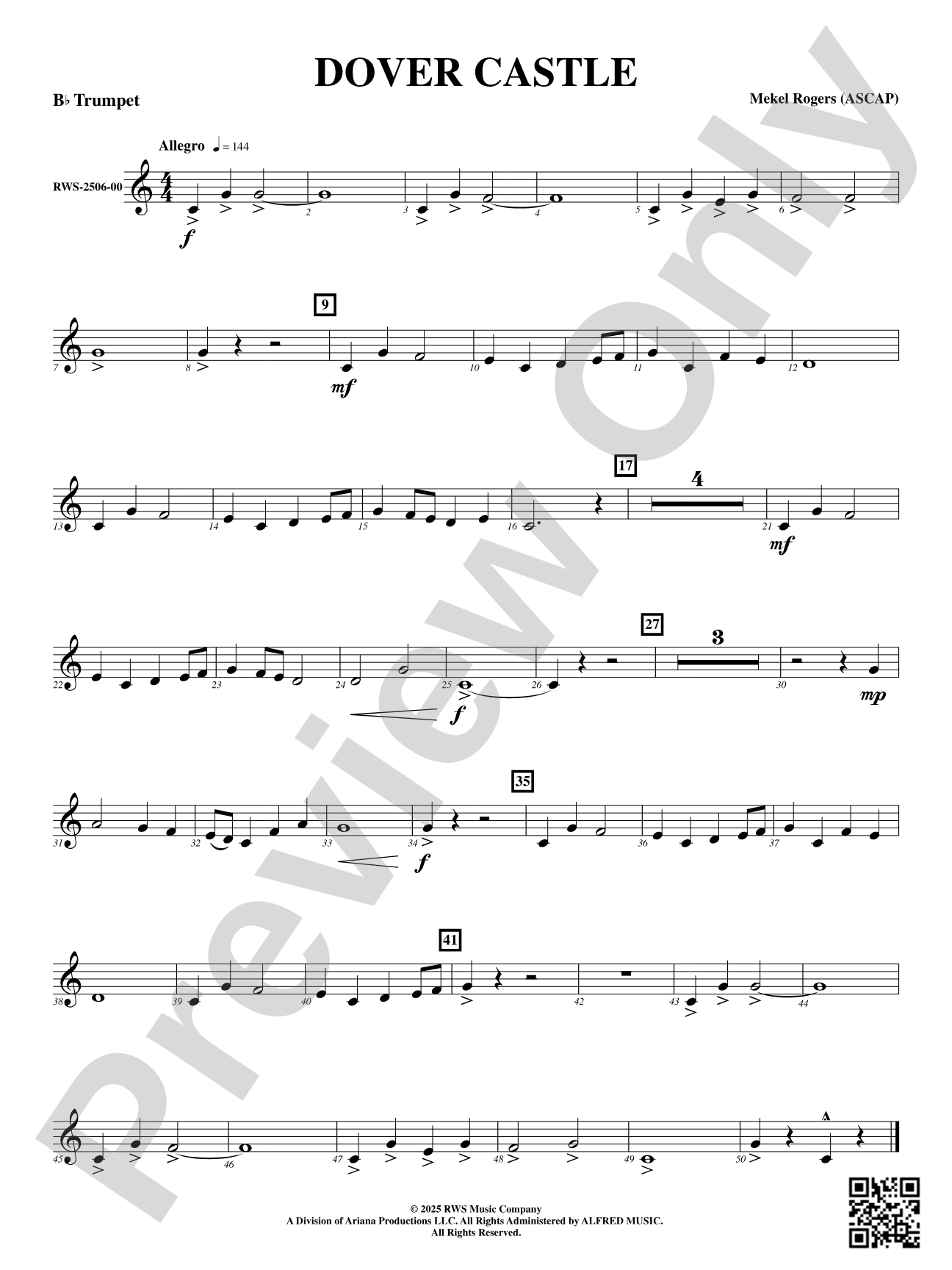 Dover Castle: B-flat Trumpet
