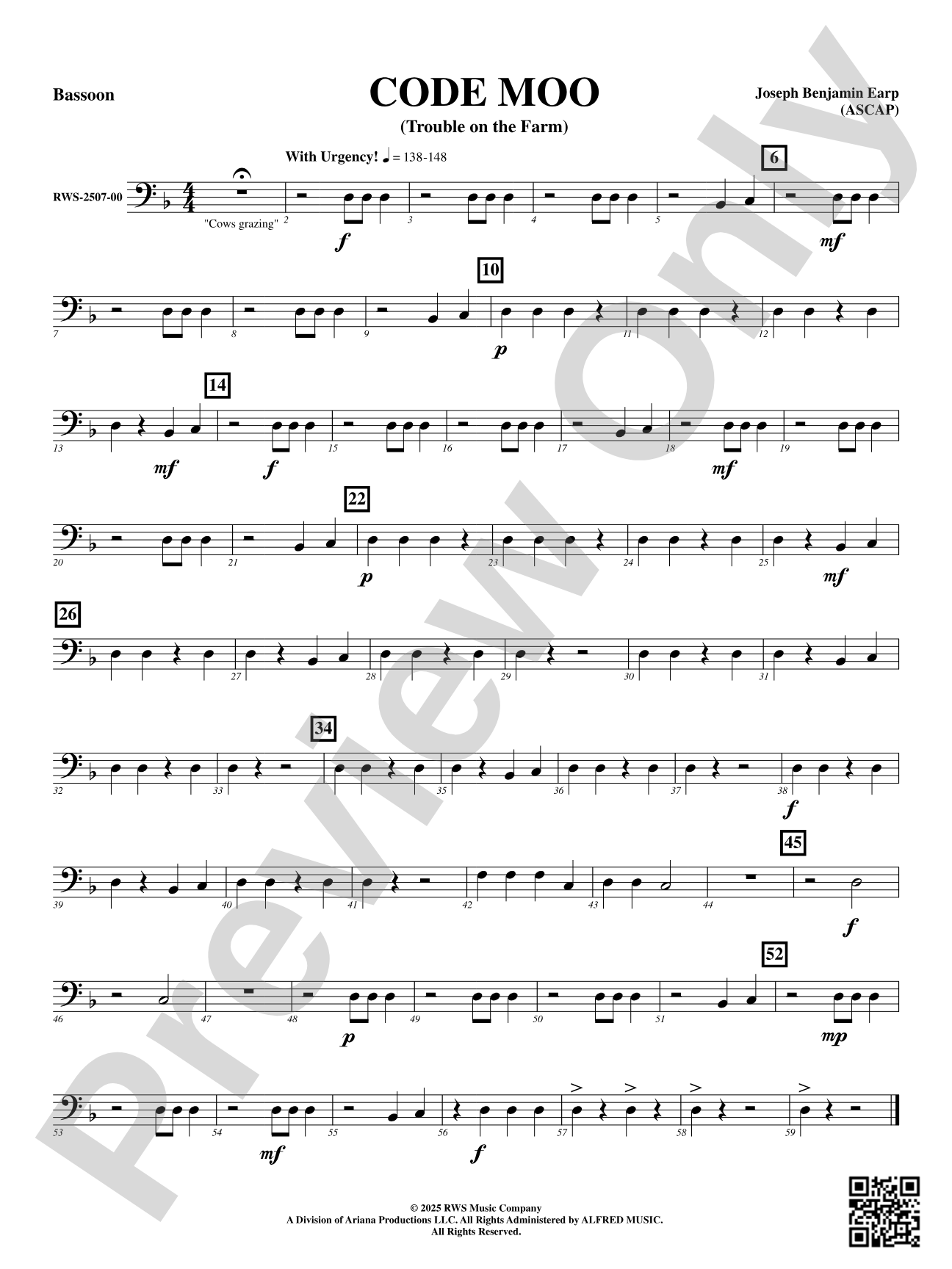 Code Moo (Trouble on the Farm): Bassoon