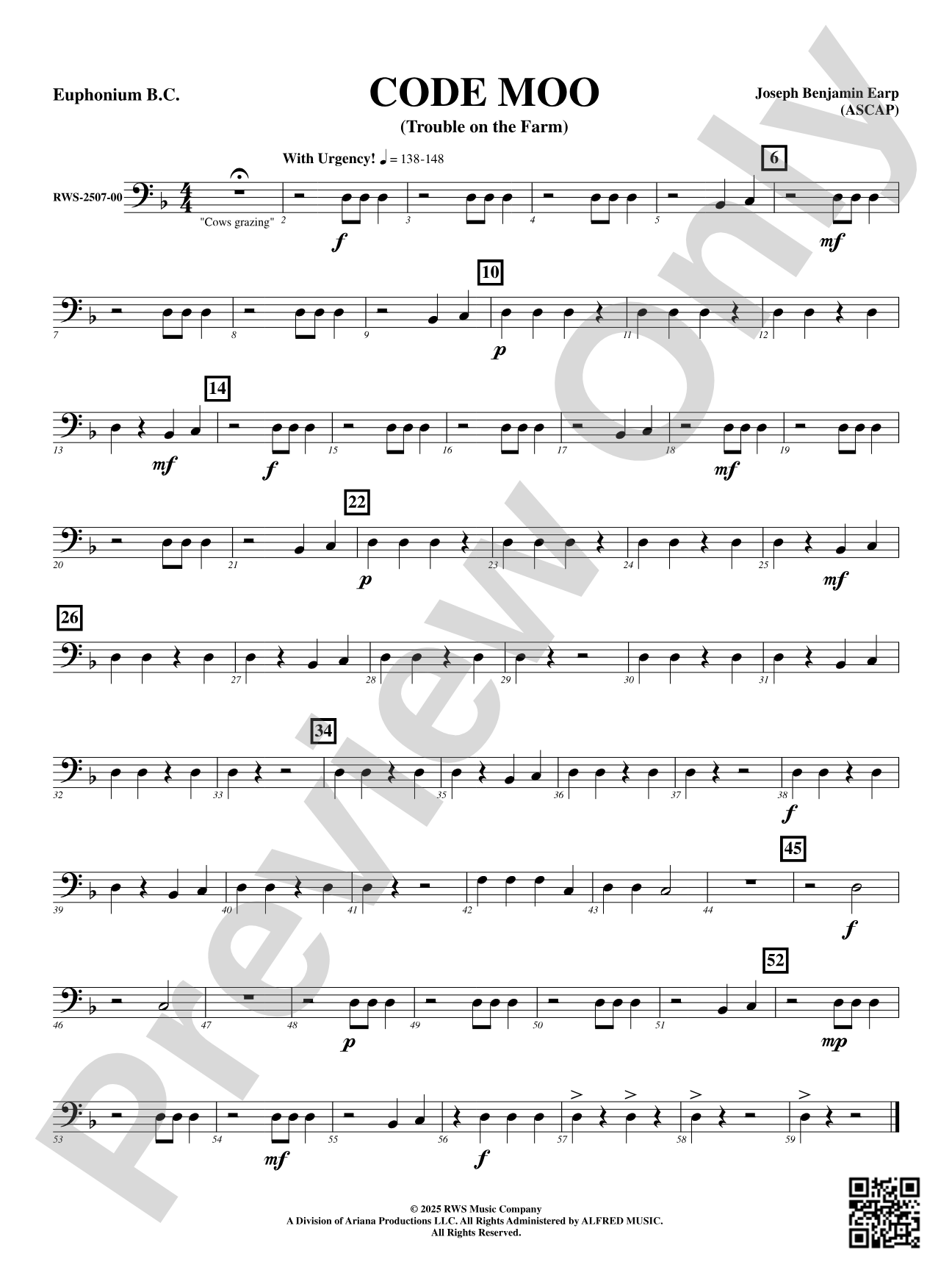 Code Moo (Trouble on the Farm): Euphonium B.C.