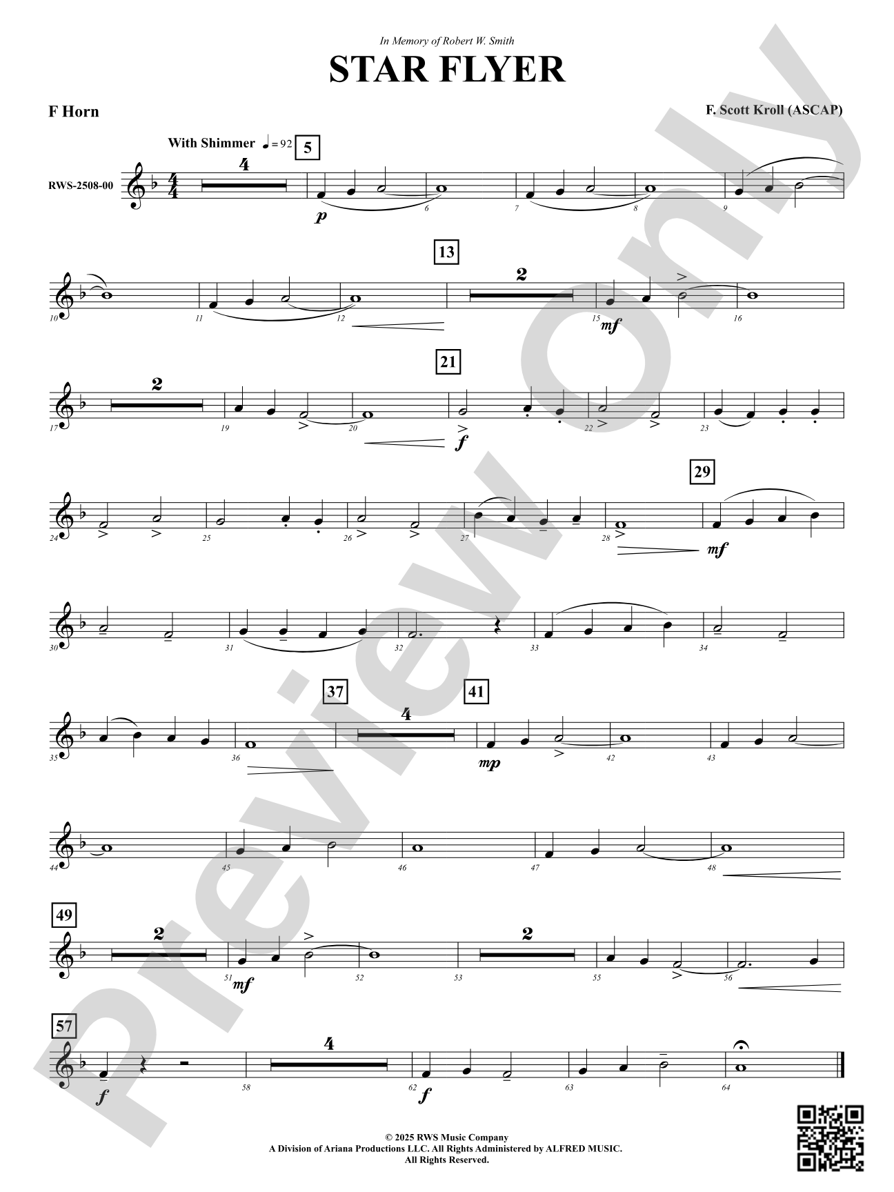 Star Flyer: F Horn