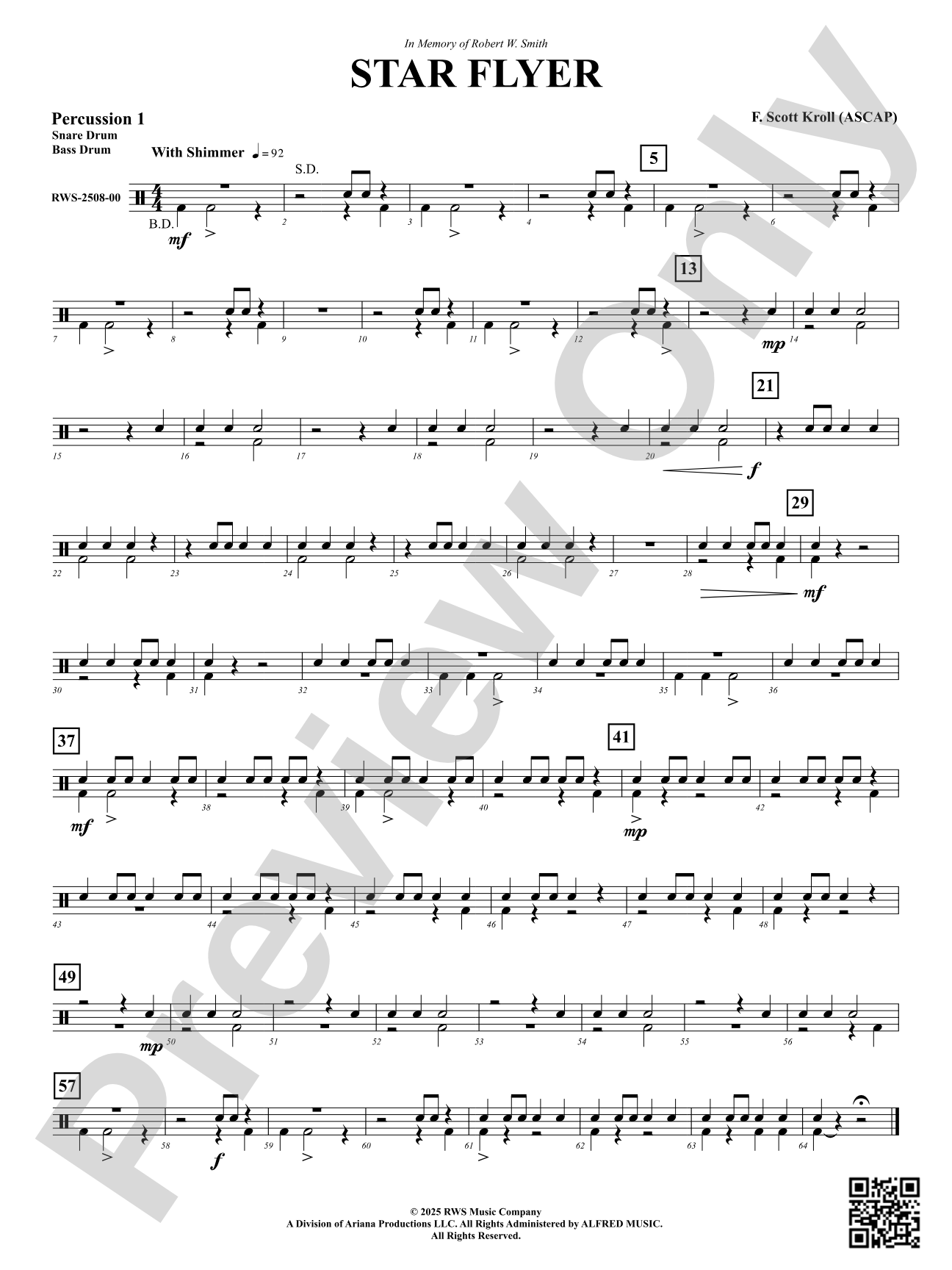 Star Flyer: 1st Percussion