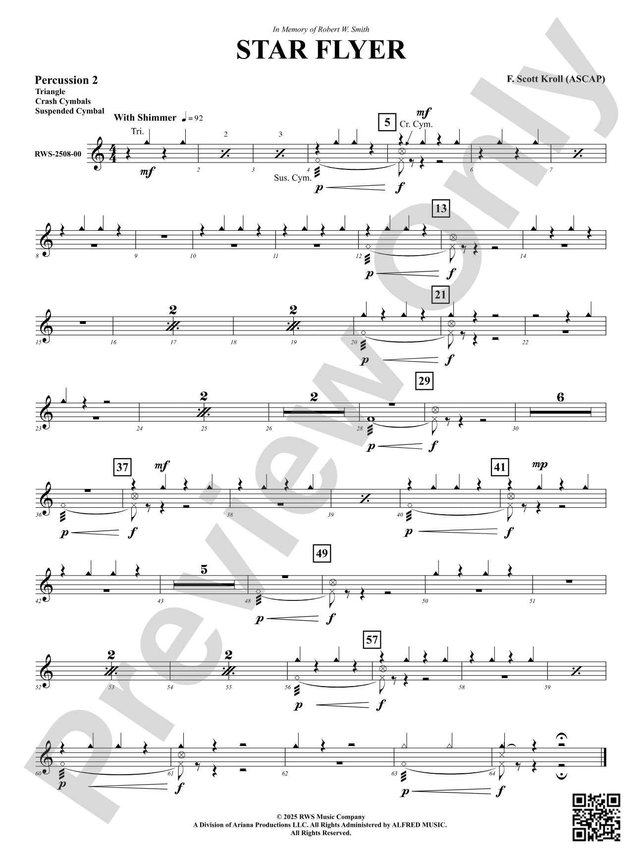Star Flyer: 2nd Percussion