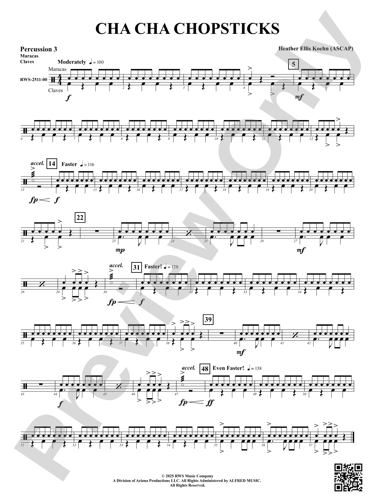 Cha Cha Chopsticks: 3rd Percussion