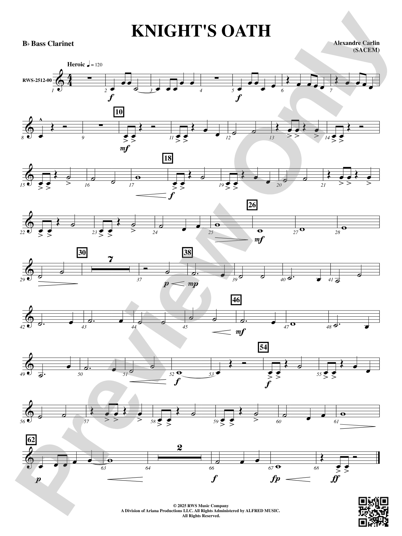Knight's Oath: B-flat Bass Clarinet