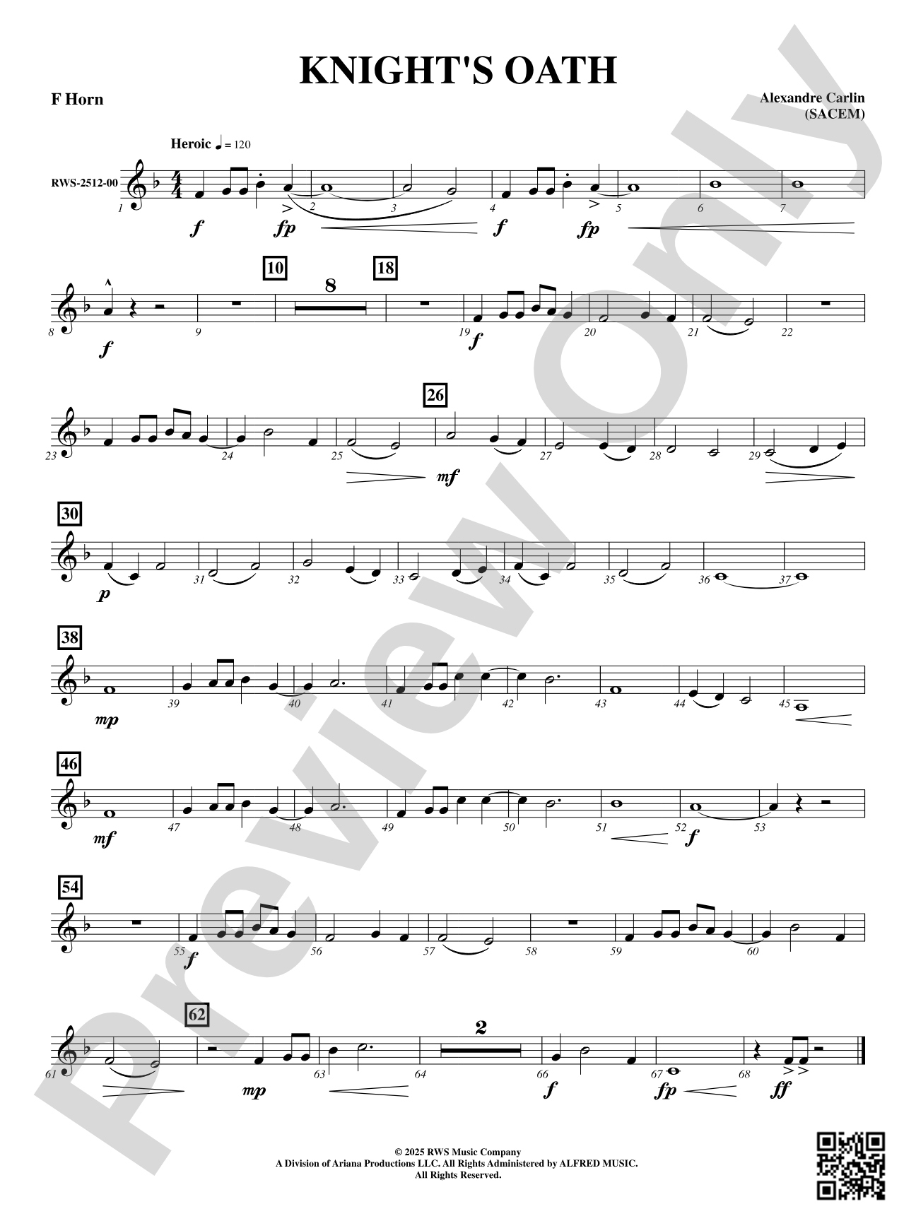 Knight's Oath: F Horn