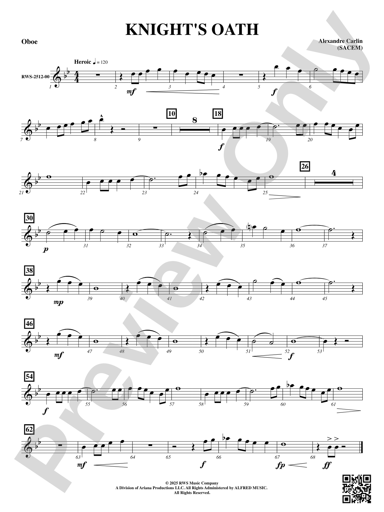 Knight's Oath: Oboe