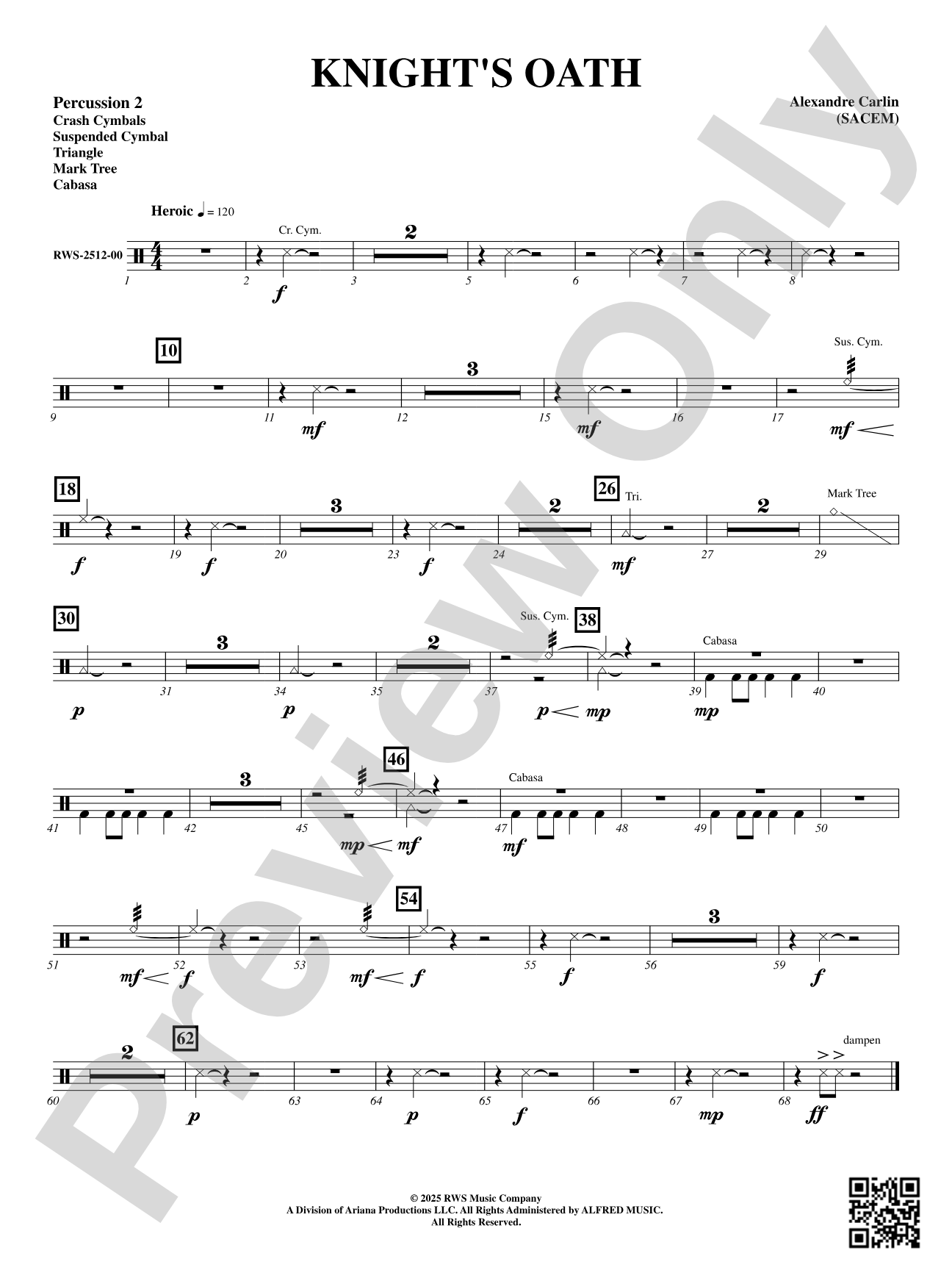 Knight's Oath: 2nd Percussion