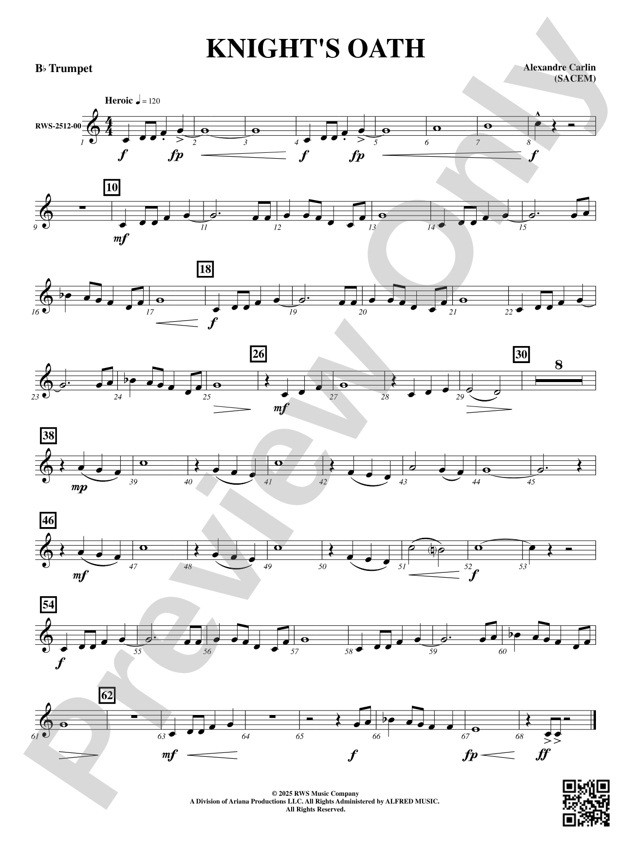 Knight's Oath: B-flat Trumpet