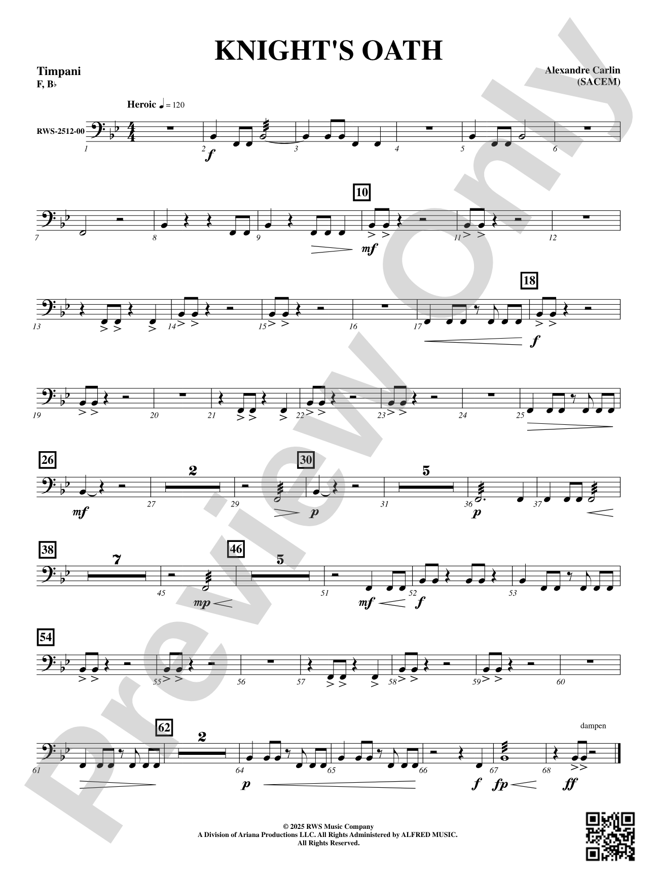 Knight's Oath: Timpani