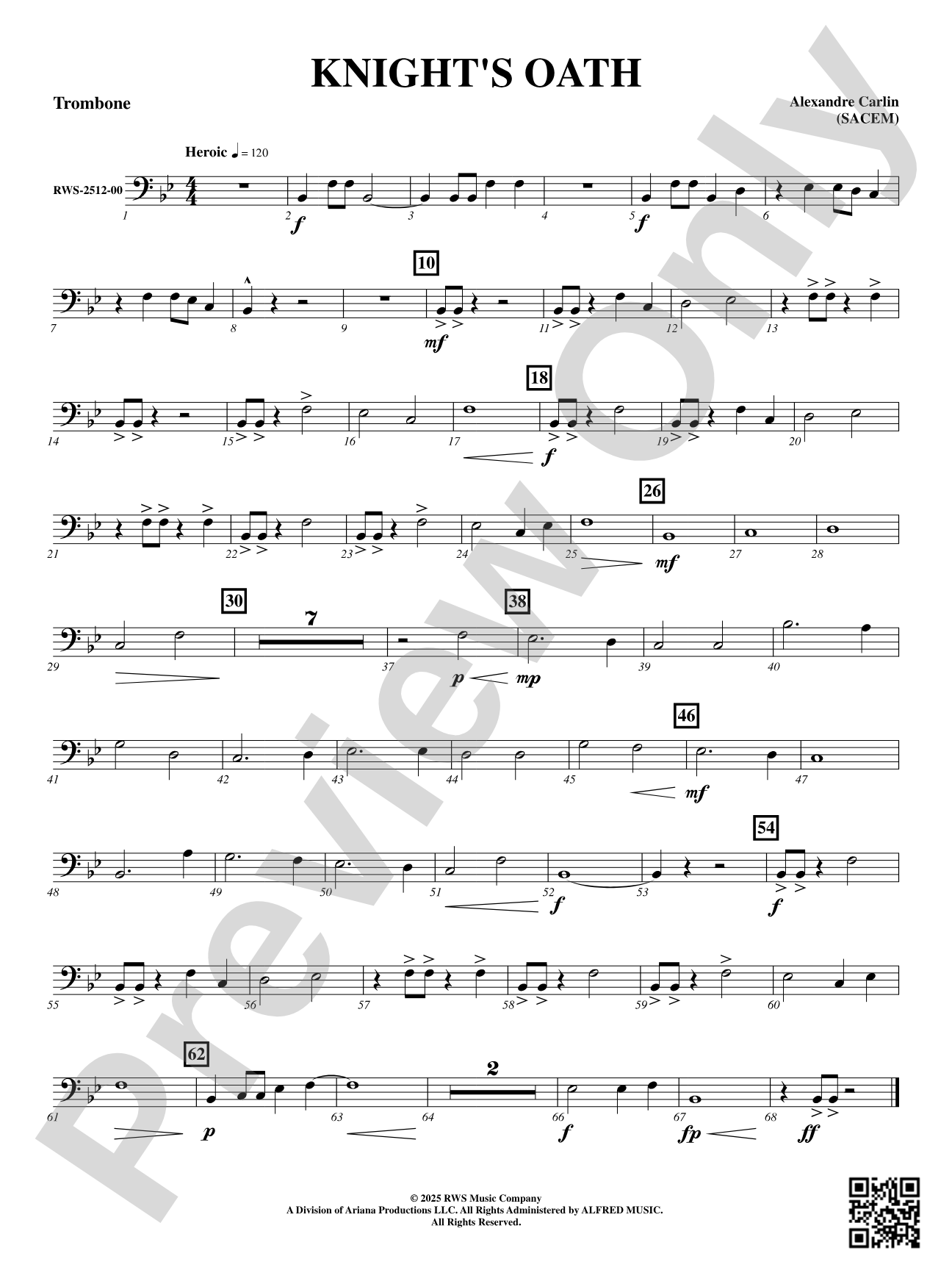 Knight's Oath: Trombone