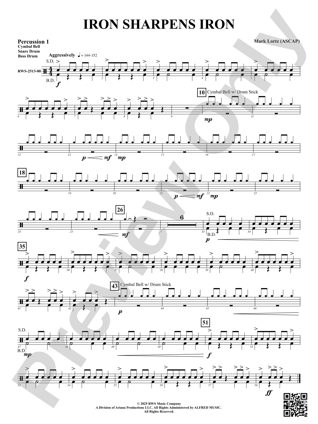 Iron Sharpens Iron: 1st Percussion