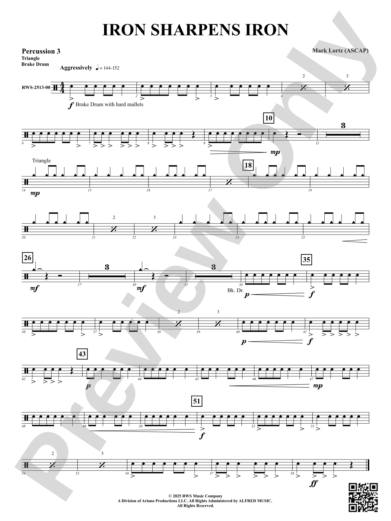 Iron Sharpens Iron: 3rd Percussion