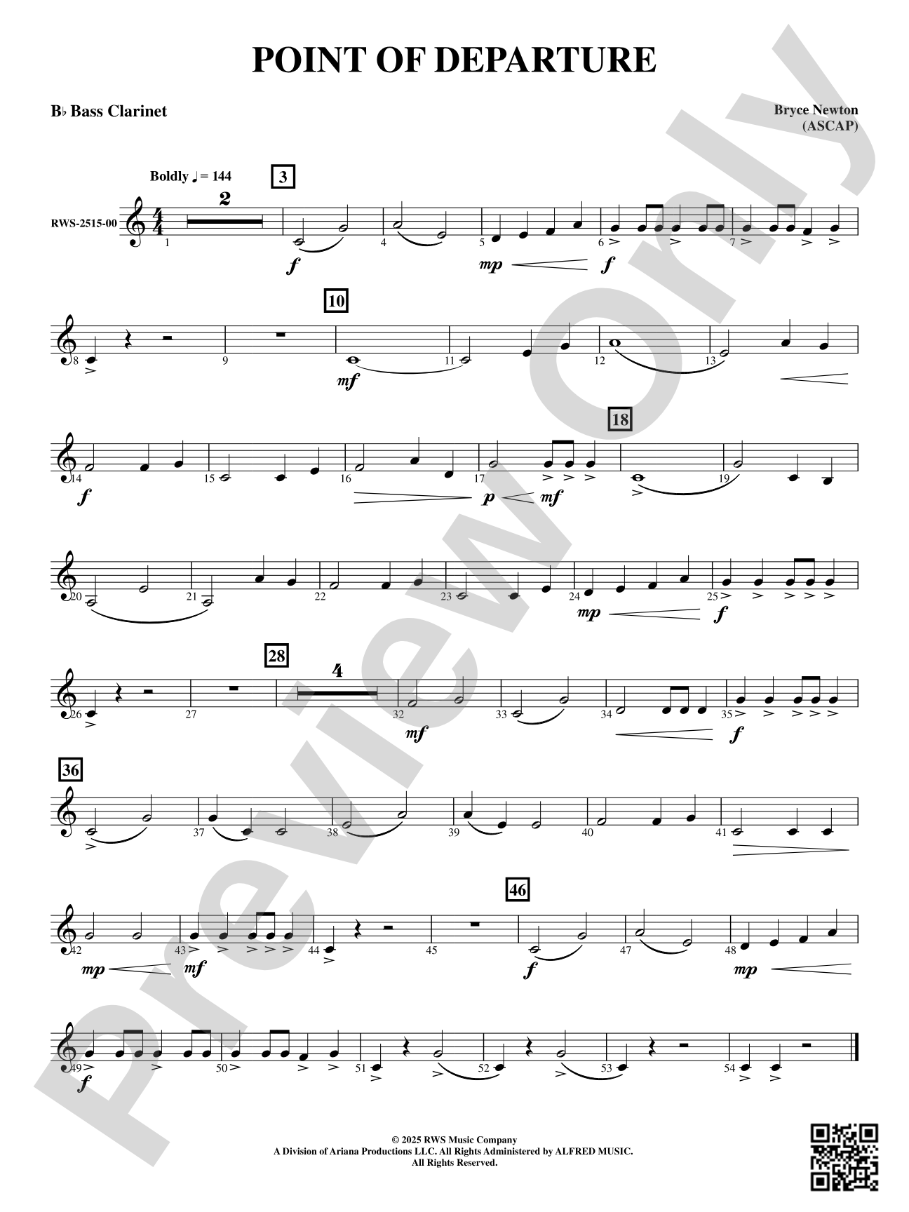 Point of Departure: B-flat Bass Clarinet