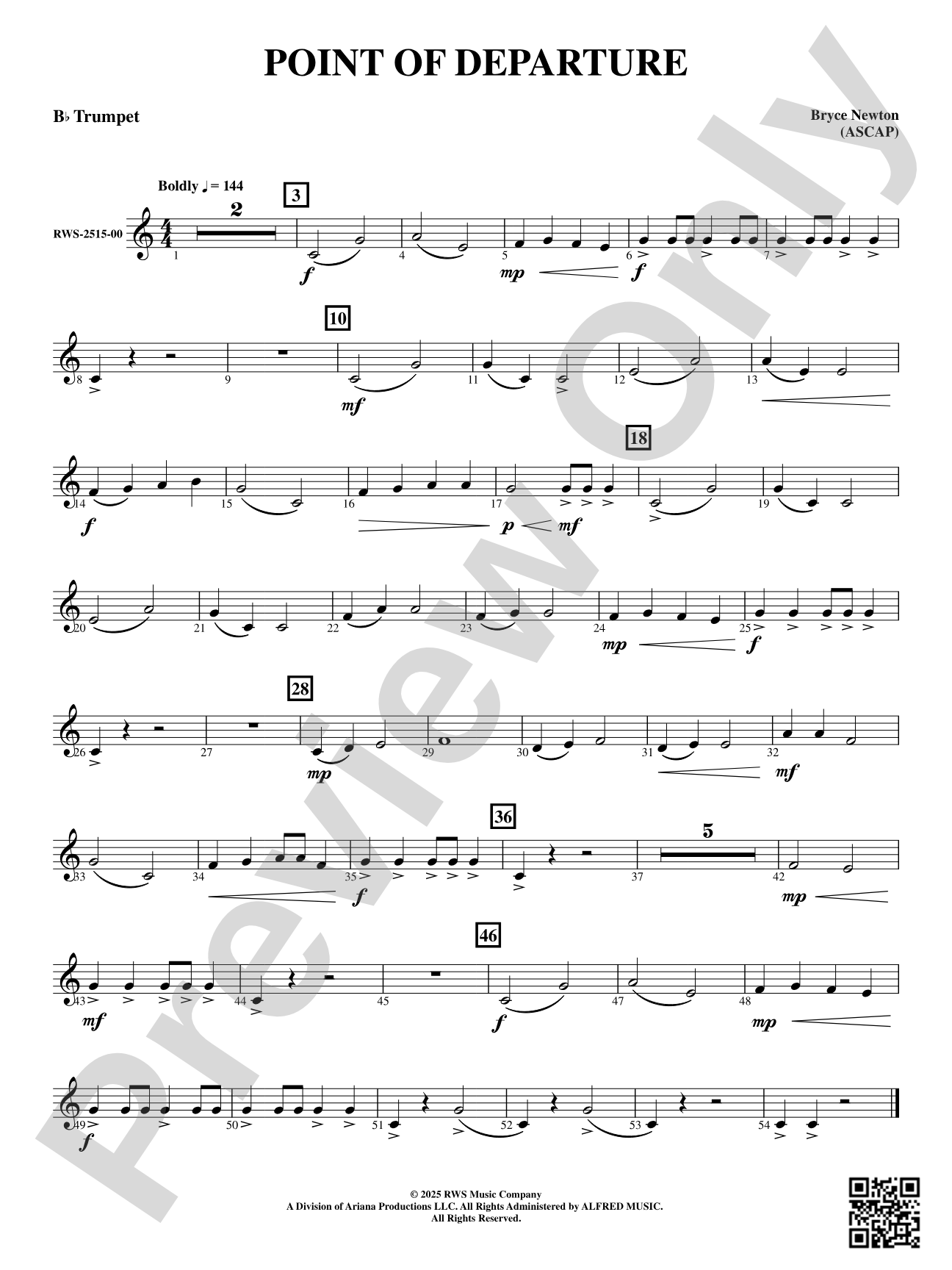 Point of Departure: B-flat Trumpet