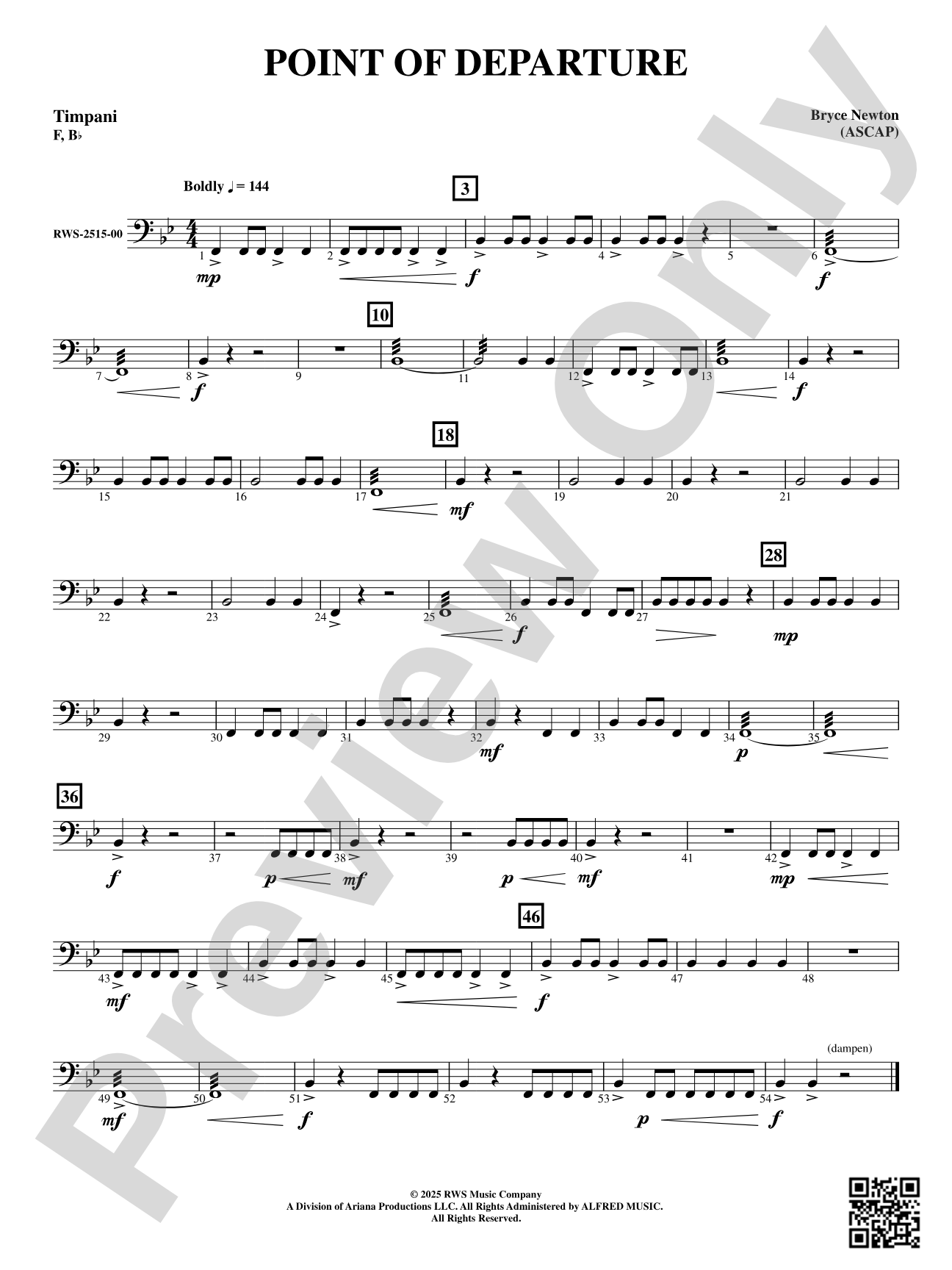 Point of Departure: Timpani